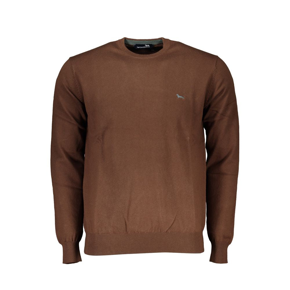 Harmont & Blaine Elegant Crew Neck Embroidered Sweater Harmont & Blaine