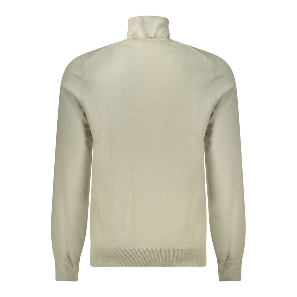 Hugo Boss Beige Cotton Men Sweater Hugo Boss