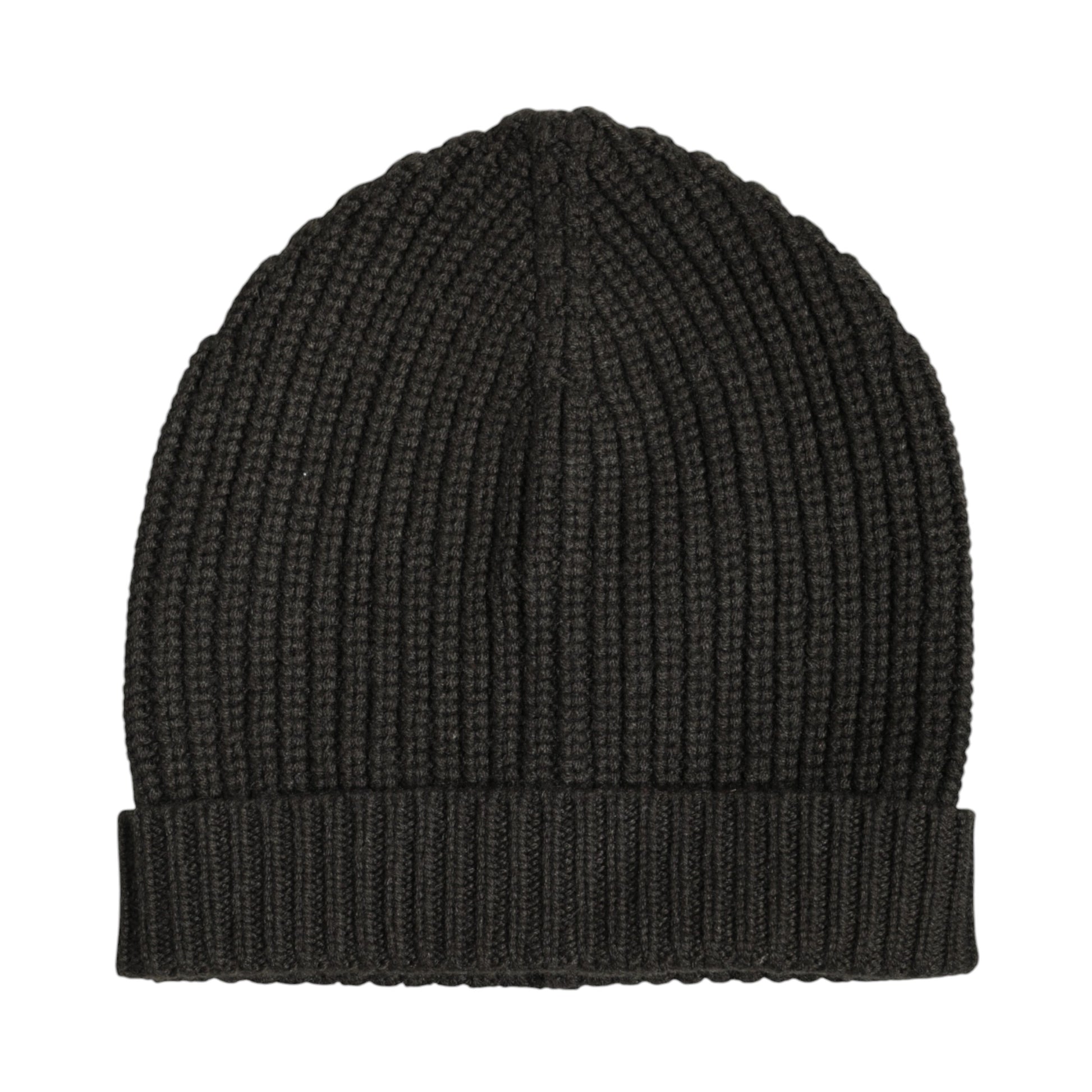 Dolce & Gabbana Dark Gray Cashmere Knit Winter Beanie Hat Dolce & Gabbana