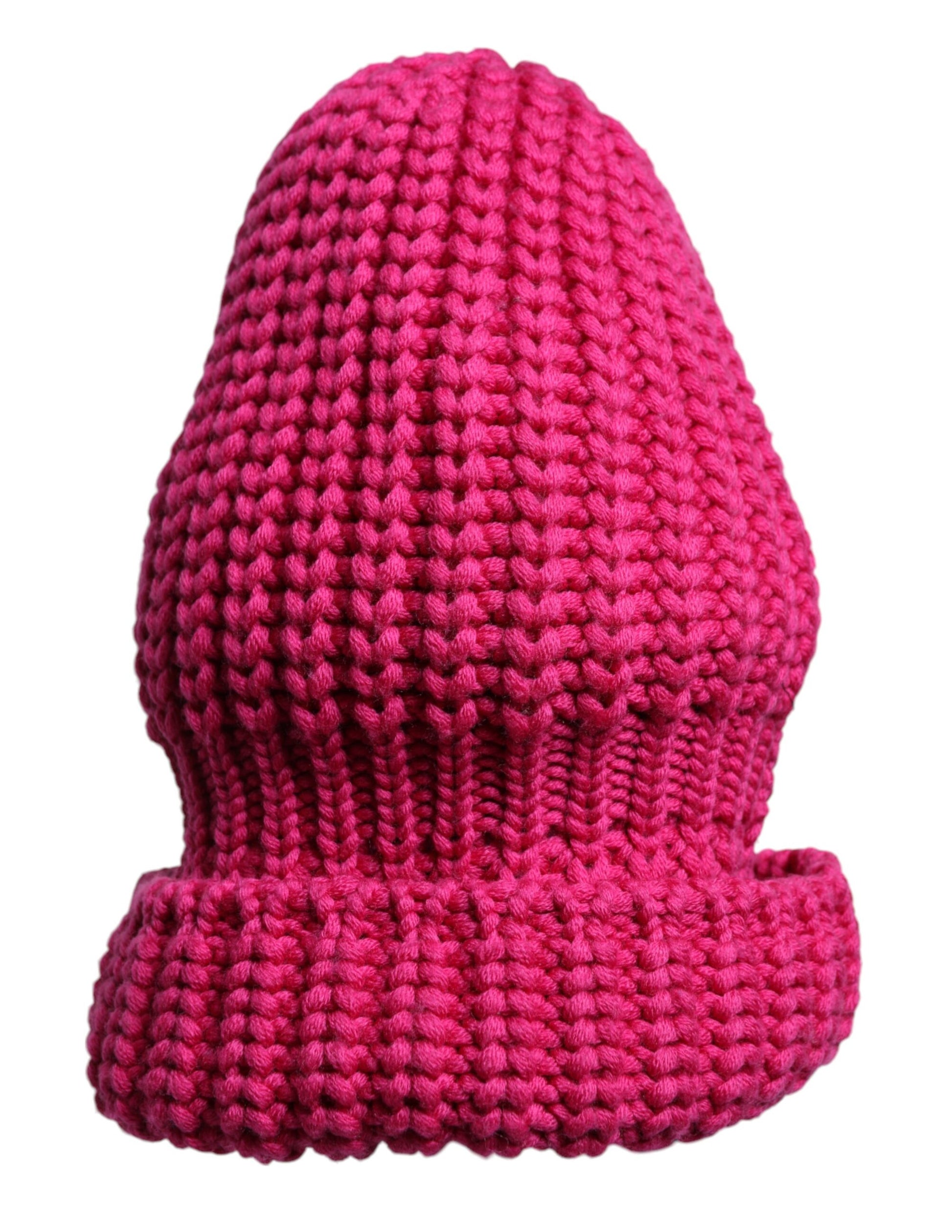 Dolce & Gabbana Pink Solid Wool Knitted Winter Beanie Hat Dolce & Gabbana