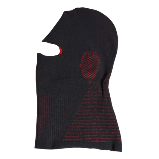 Dolce & Gabbana Black Cotton Knitted Ski Mask Balaclava Hat Dolce & Gabbana
