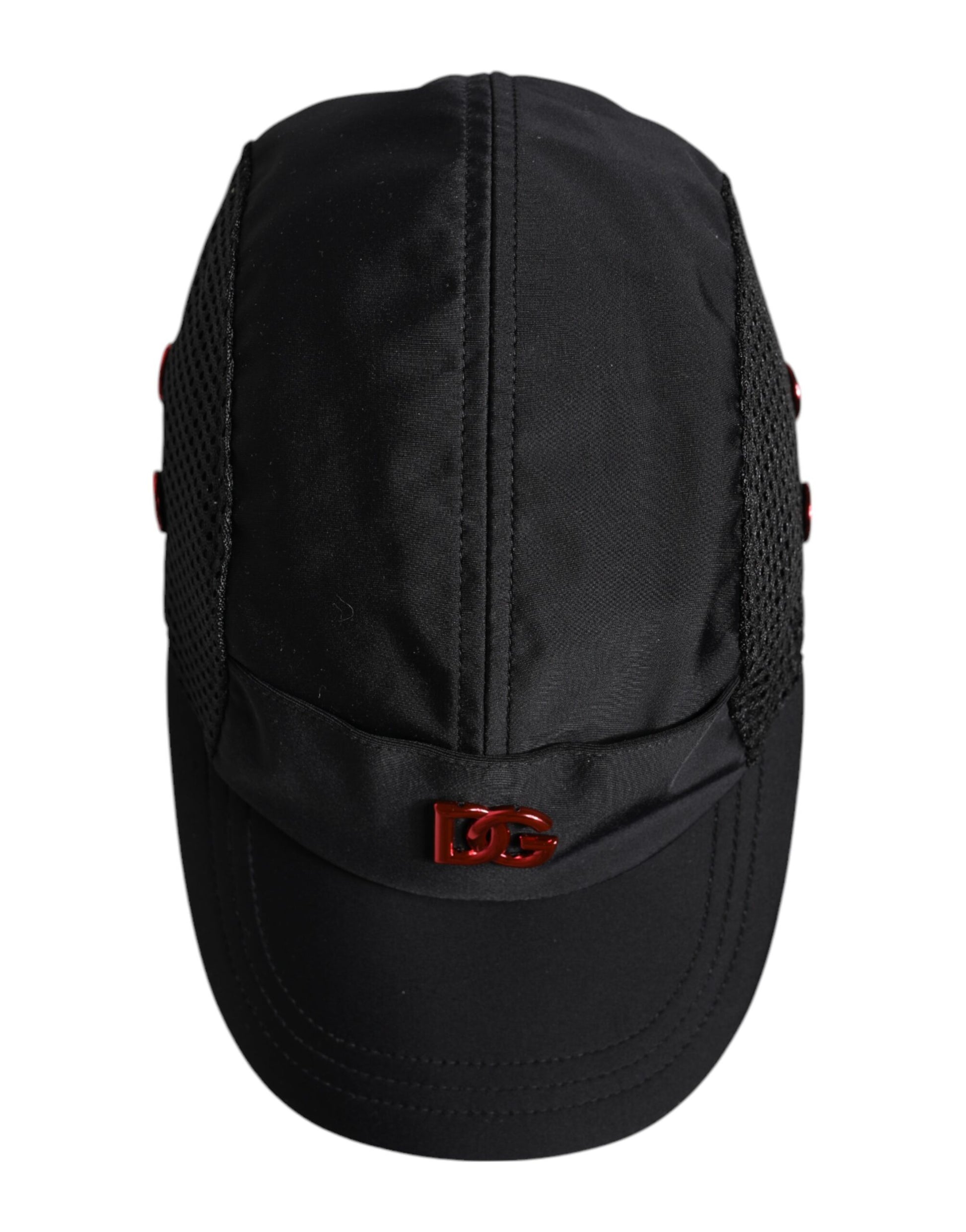 Dolce & Gabbana Black Nylon Logo 6 Panels Baseball Cap Dolce & Gabbana