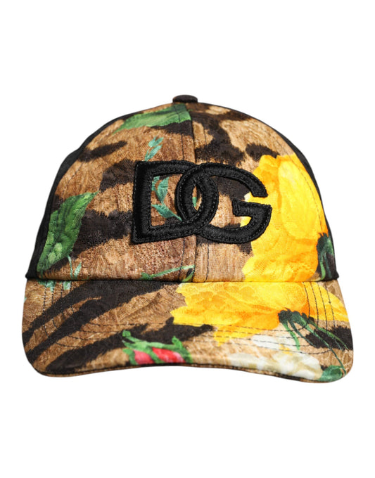 Dolce & Gabbana Multicolor DG Logo Patch 6 Panels Baseball Cap Dolce & Gabbana