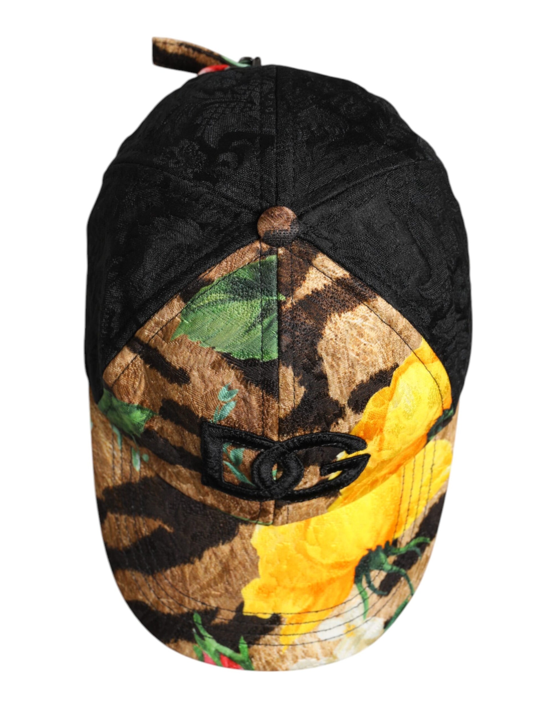 Dolce & Gabbana Multicolor DG Logo Patch 6 Panels Baseball Cap Dolce & Gabbana