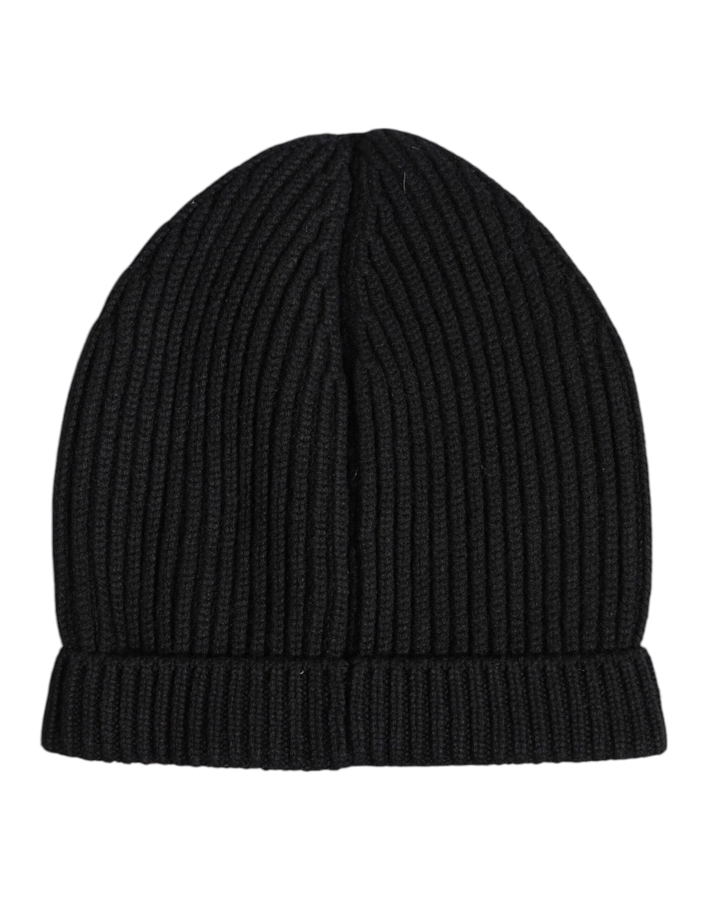 Dolce & Gabbana Black Cashmere Knitted Winter Beanie Hat Dolce & Gabbana