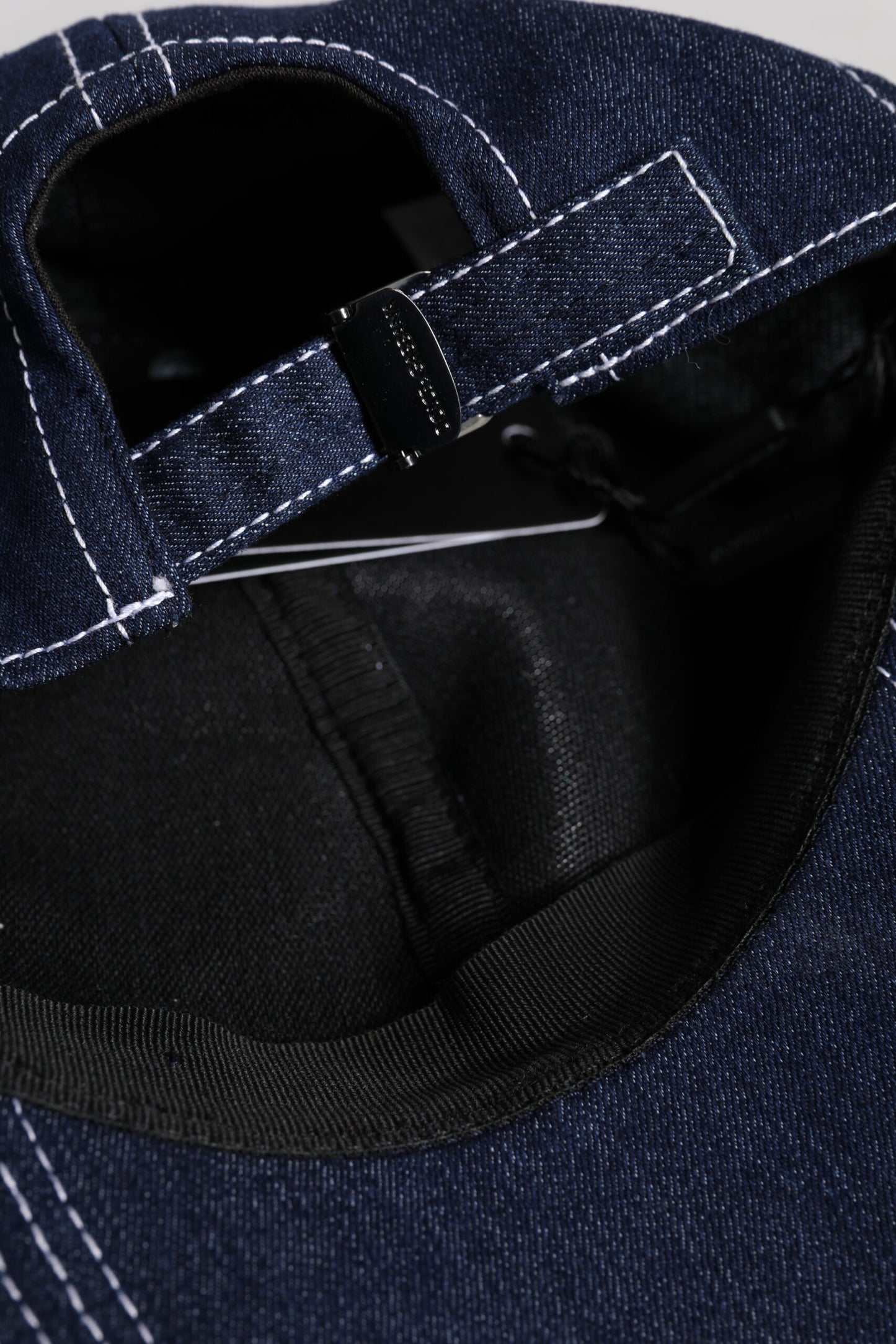 Dolce & Gabbana Blue Crystal Embellishment Baseball Cap Dolce & Gabbana