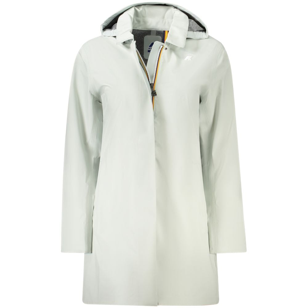 K-WAY Green Polyester Women Coat K-WAY