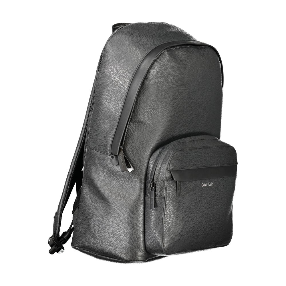 Calvin Klein Black Polyester Men Backpack Calvin Klein
