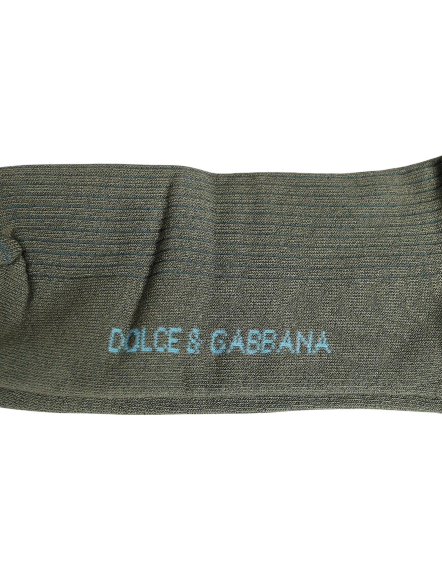Dolce & Gabbana Gray Cotton DG Bear Mid Calf Socks Dolce & Gabbana