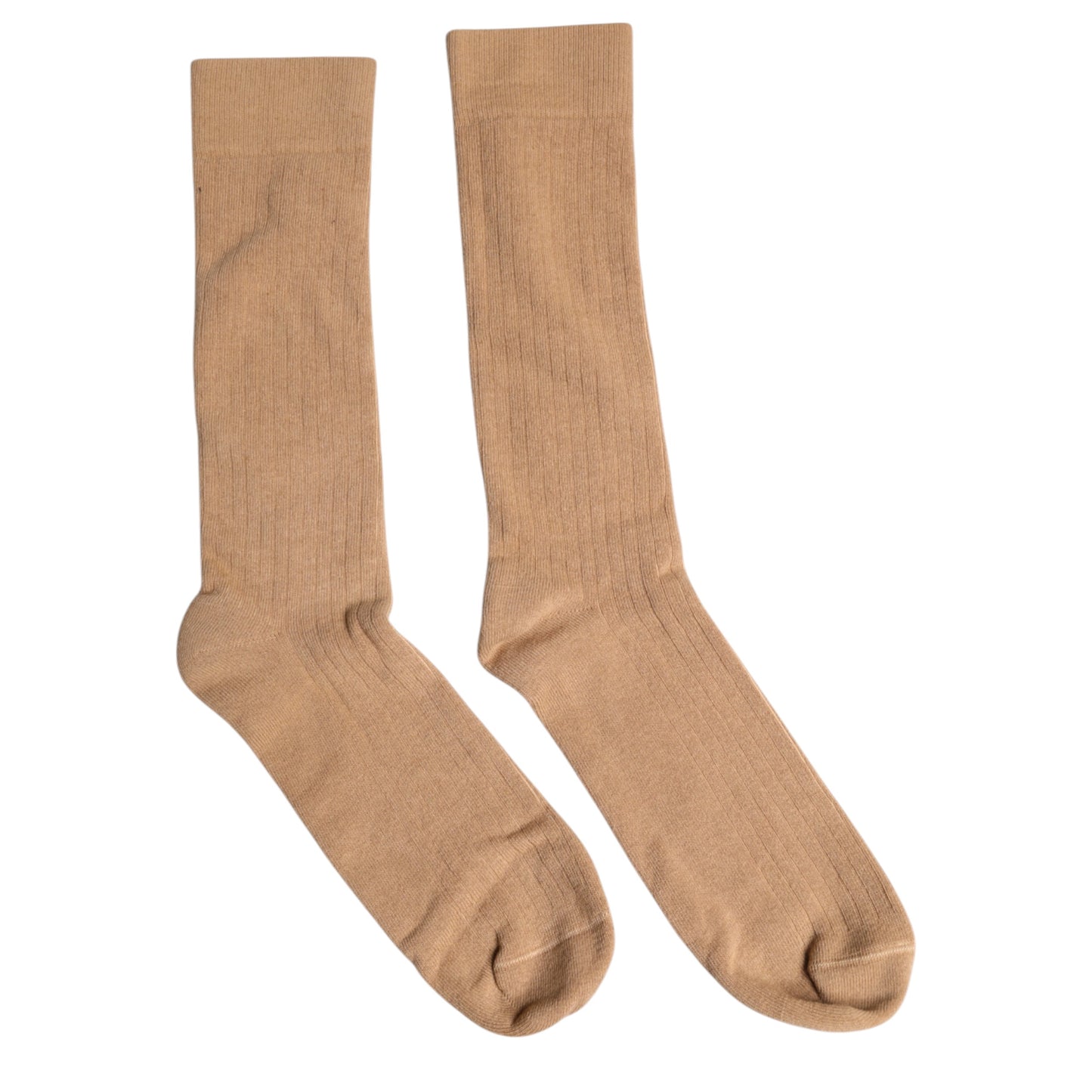 Dolce & Gabbana Brown Solid Cotton Mid Calf Men Socks Dolce & Gabbana