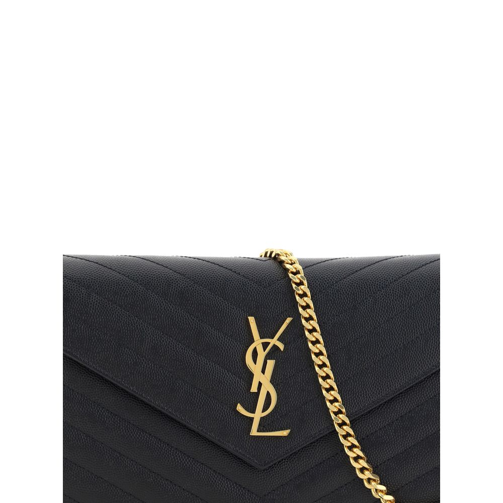 Saint Laurent Black Calf Leather Bos Taurus Shoulder Bag Saint Laurent