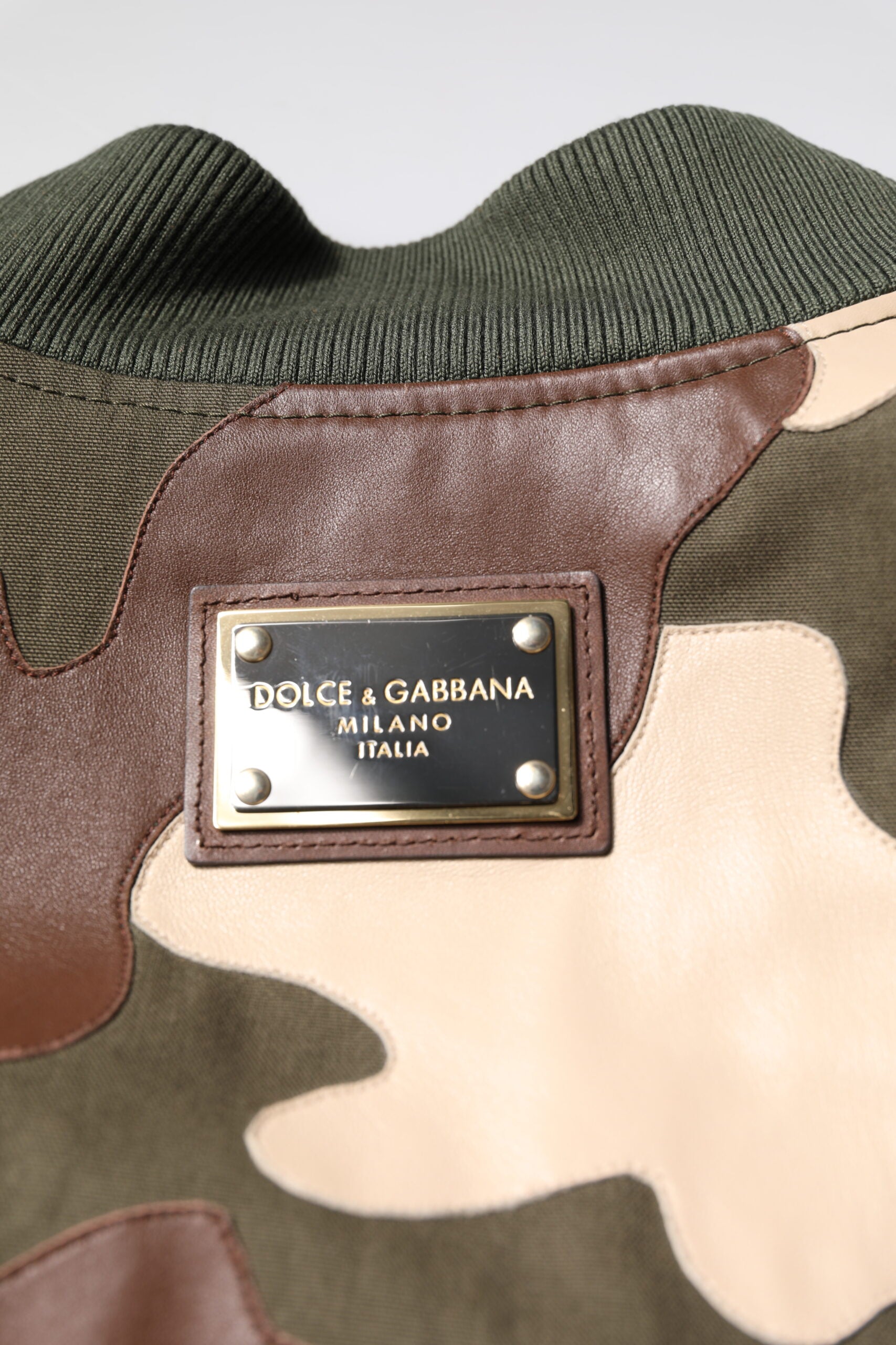 Dolce & Gabbana Multicolor Cotton Bomber Full Zip Jacket Dolce & Gabbana