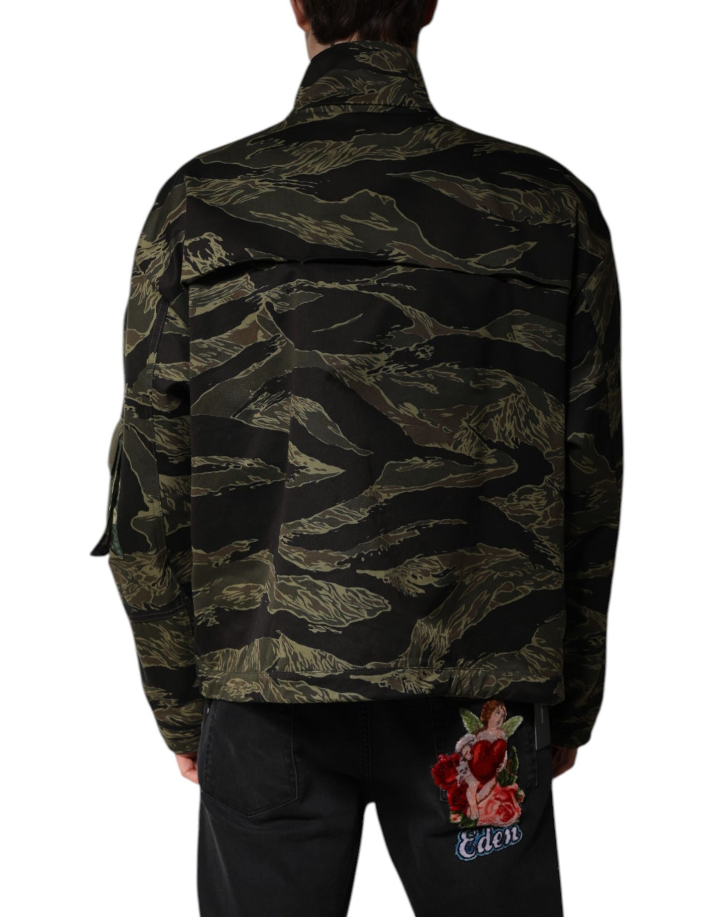 Dolce & Gabbana Multicolor Camouflage Cotton Bomber Jacket Dolce & Gabbana