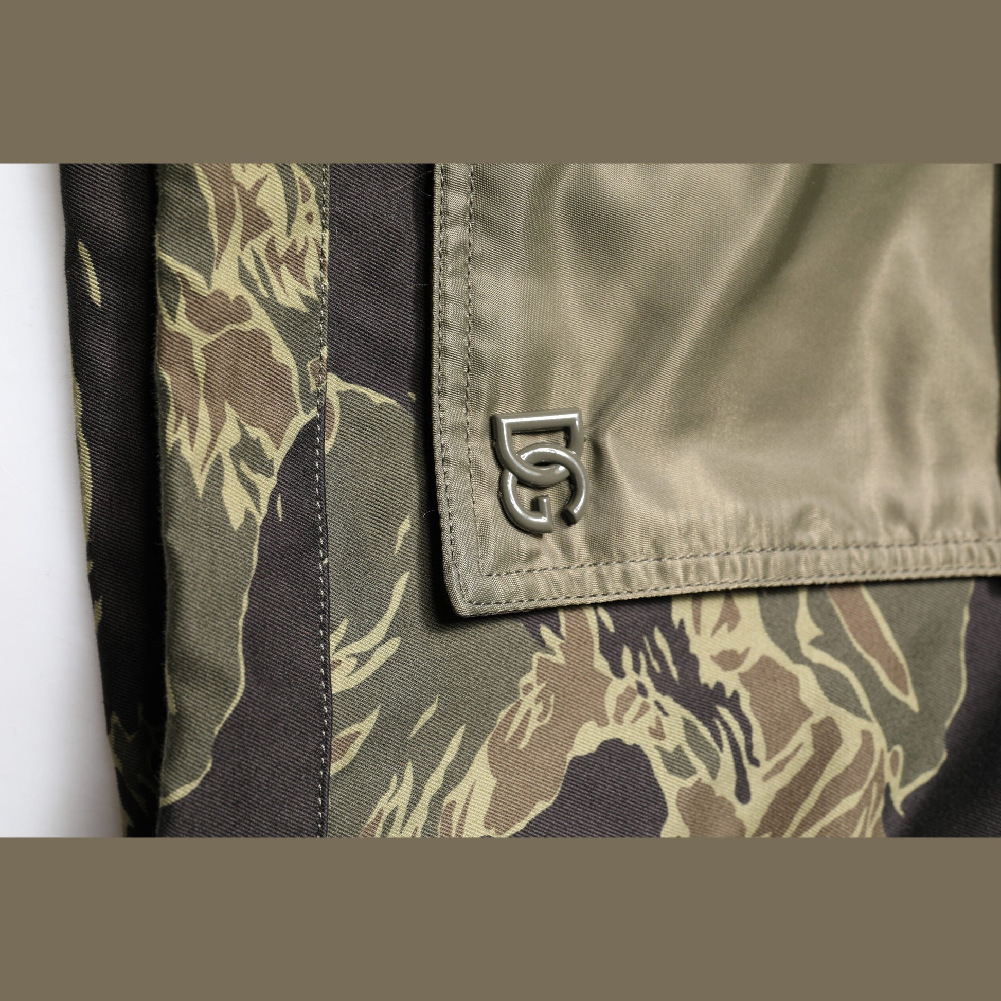 Dolce & Gabbana Multicolor Camouflage Cotton Bomber Jacket