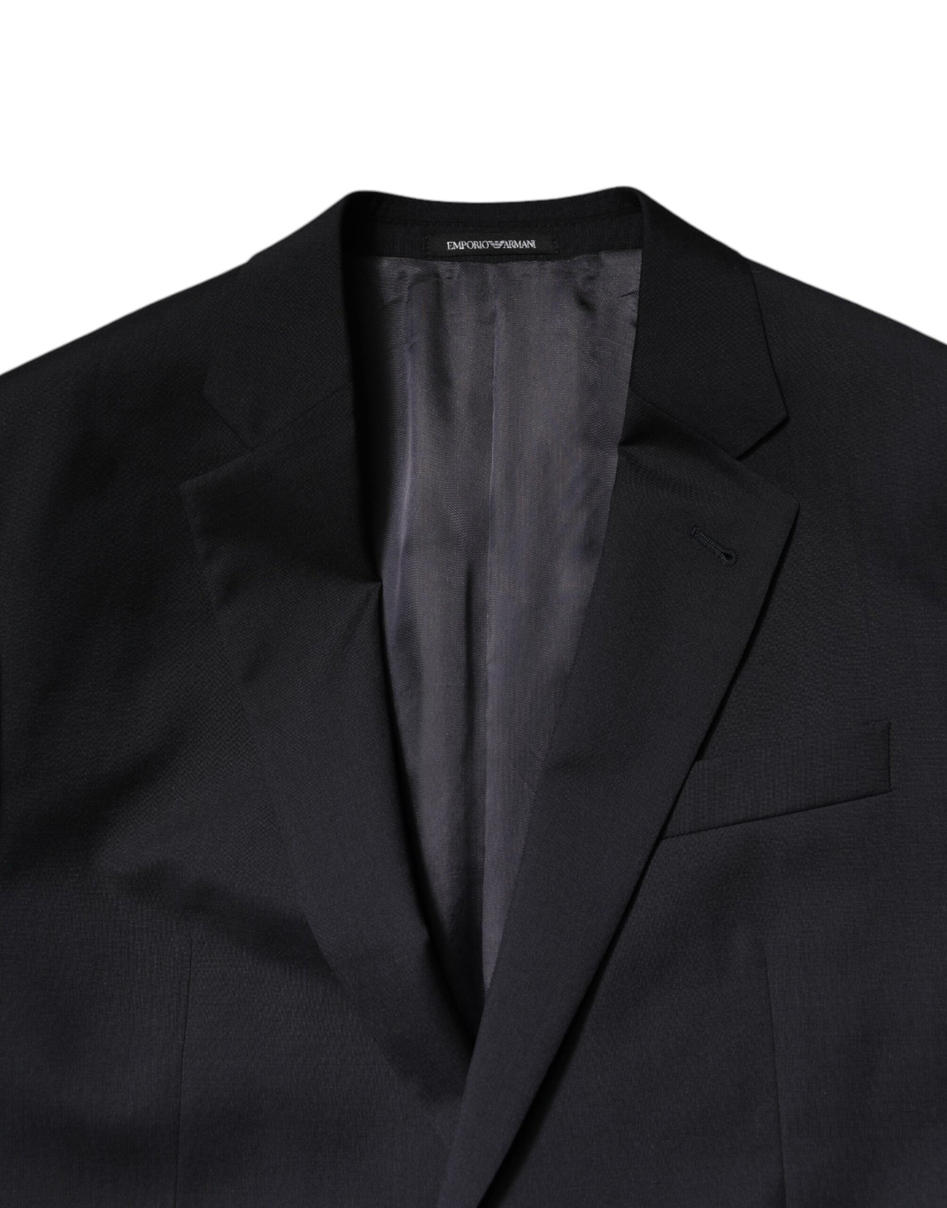 Emporio Armani Black Single Breasted Formal 2 Piece Suit Emporio Armani