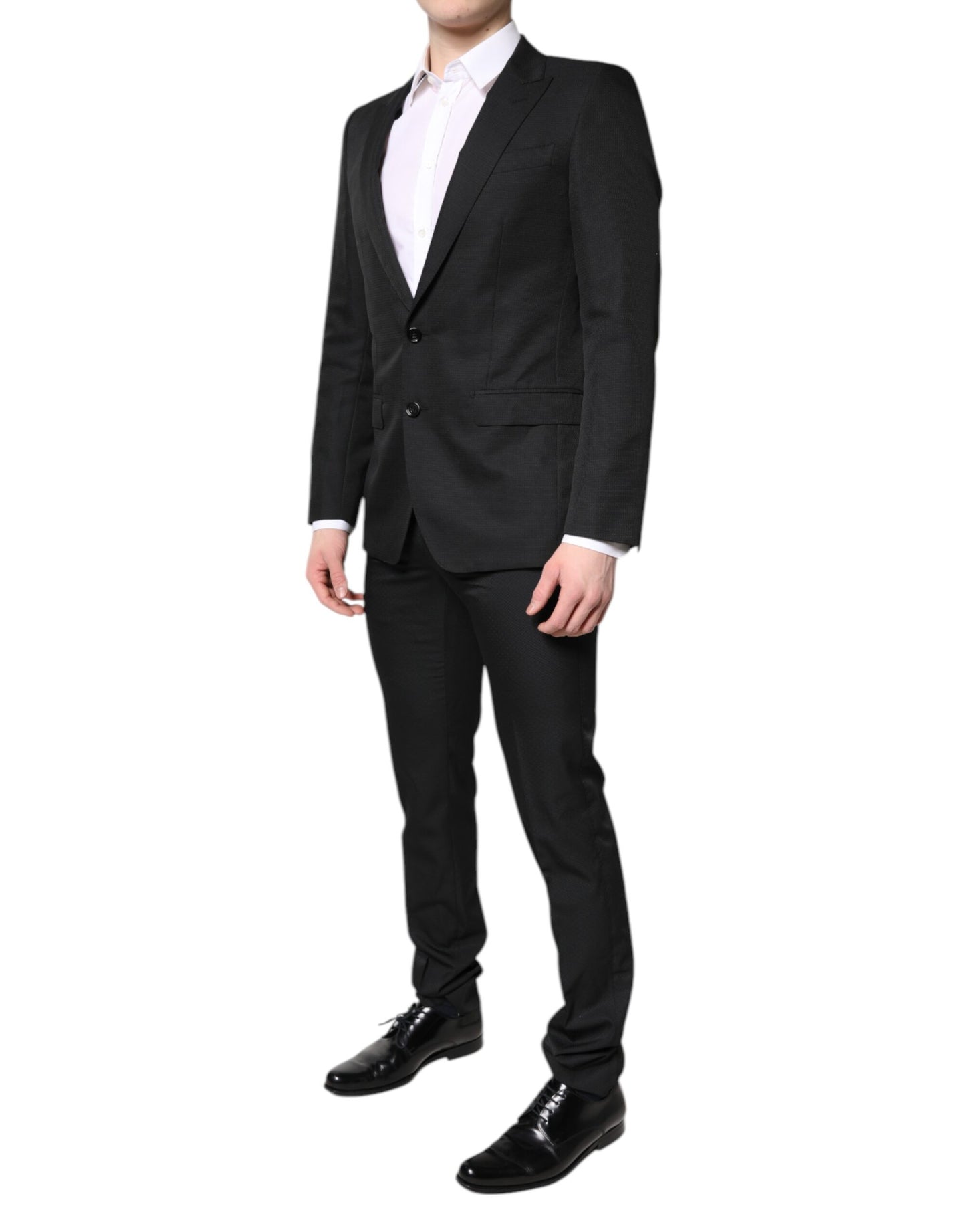 Dolce & Gabbana Black Single Breasted Formal 2 Piece Suit Dolce & Gabbana