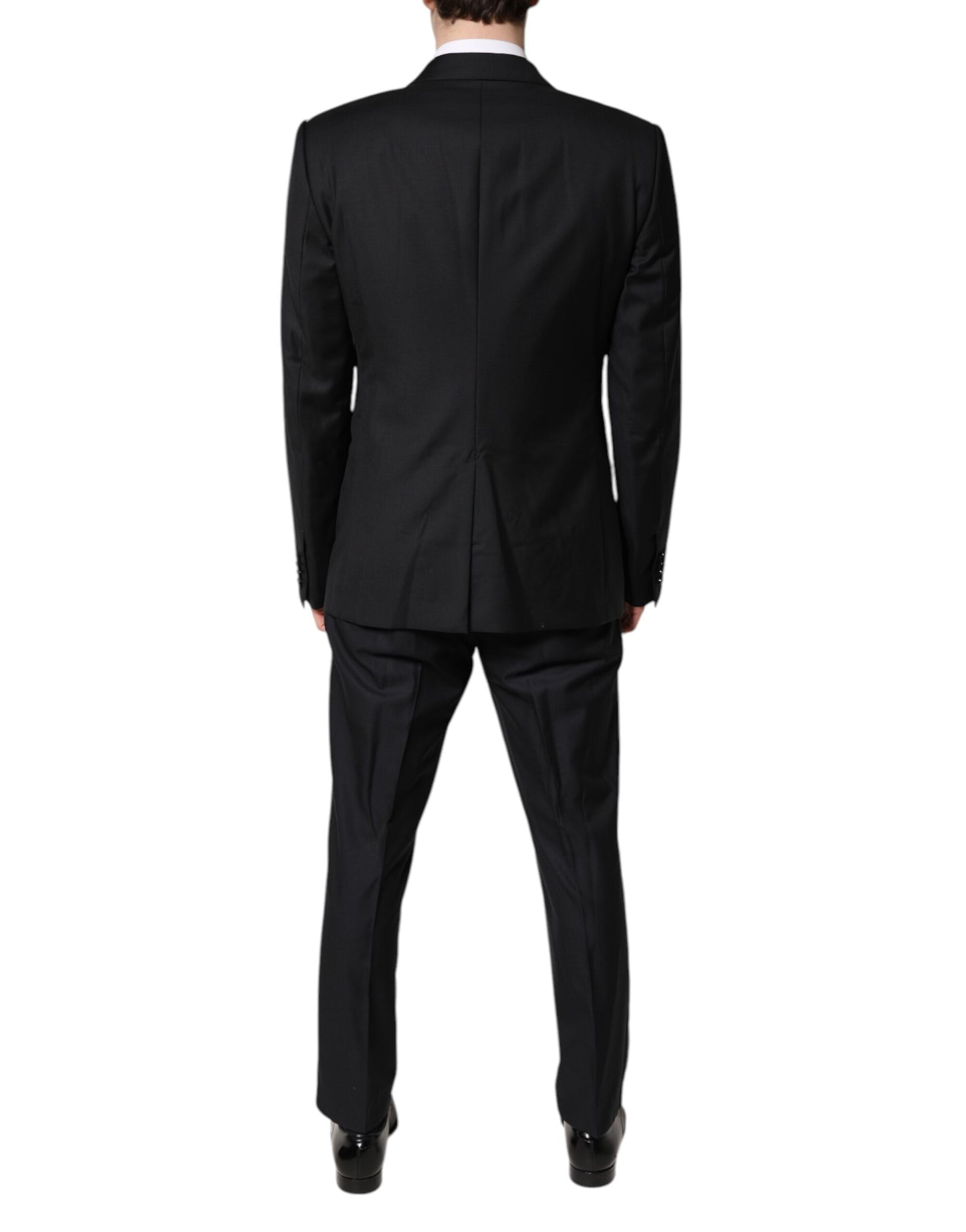 Dolce & Gabbana Black Double Breasted Formal 3 Piece Suit Dolce & Gabbana