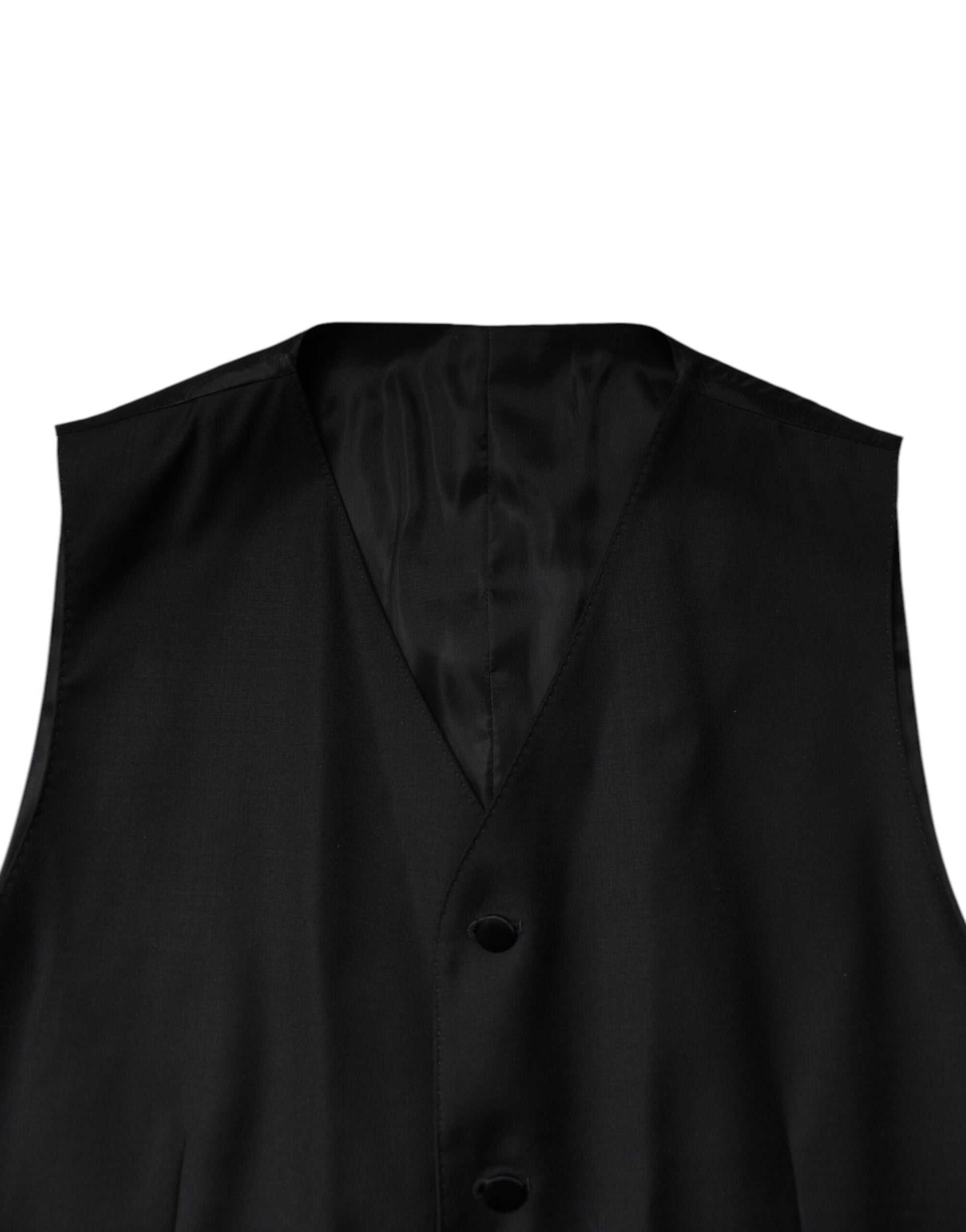 Dolce & Gabbana Black Double Breasted Formal 3 Piece Suit Dolce & Gabbana