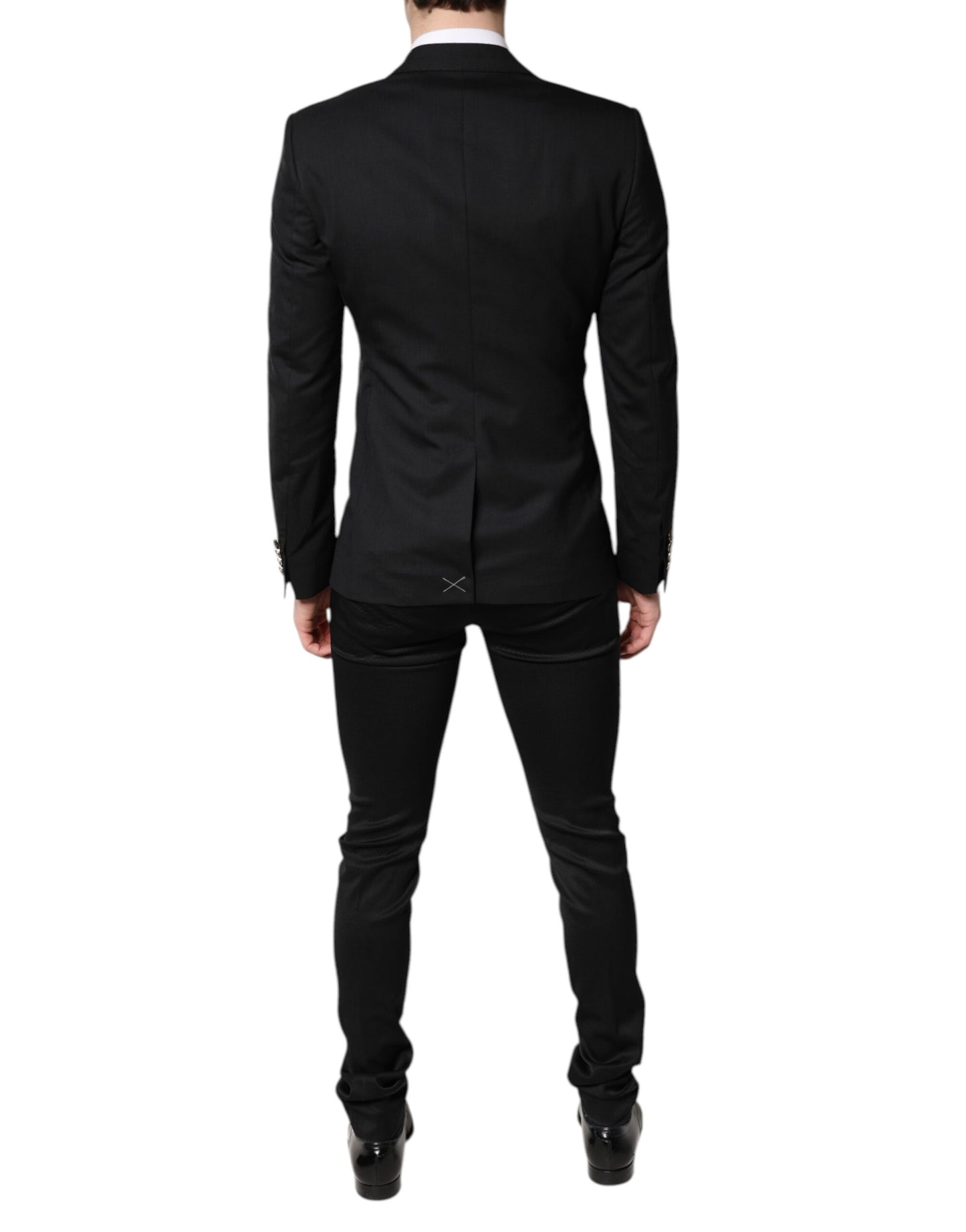 Dolce & Gabbana Black Single Breasted Formal Blazer with Vest Dolce & Gabbana