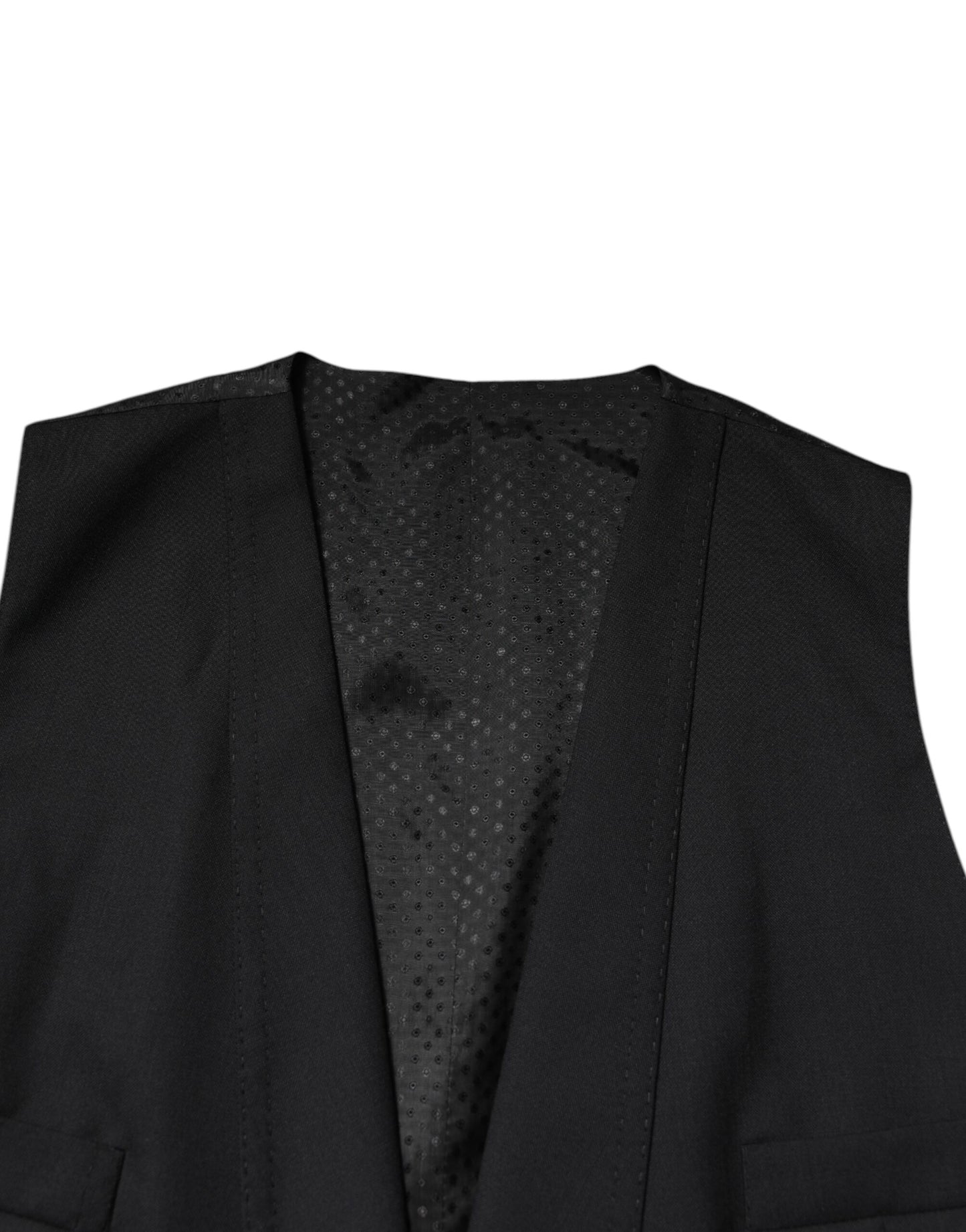 Dolce & Gabbana Black Single Breasted Formal Blazer with Vest Dolce & Gabbana