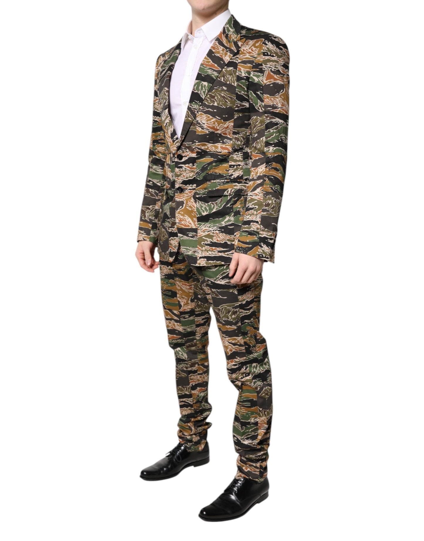 Dolce & Gabbana Multicolor TAORMINA Single Breasted 2 Piece Suit Dolce & Gabbana