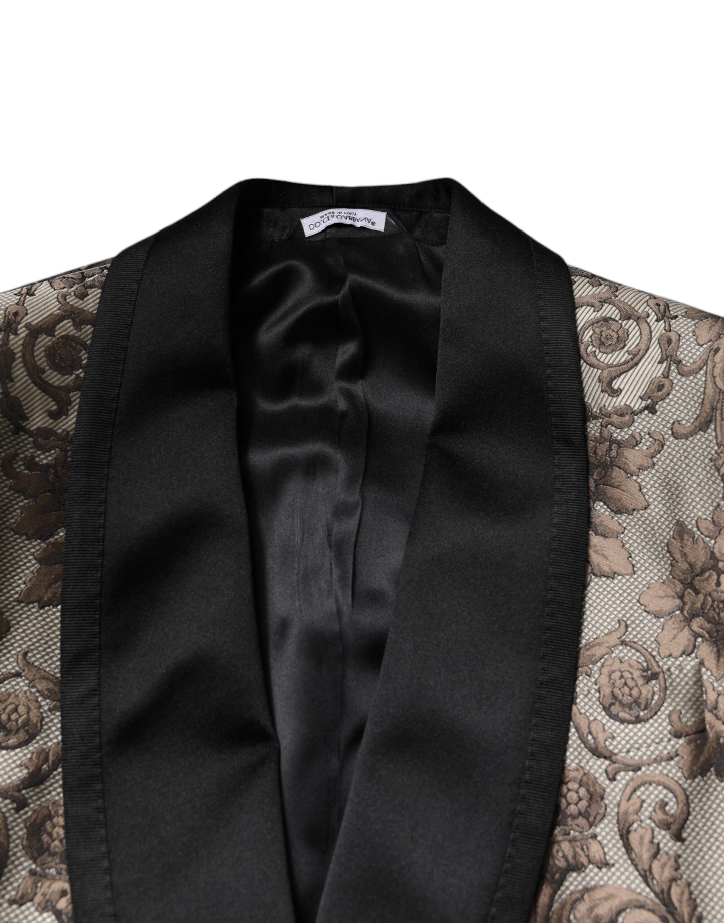 Dolce & Gabbana Multicolor Jacquard Single Breasted 3 Piece Suit Dolce & Gabbana