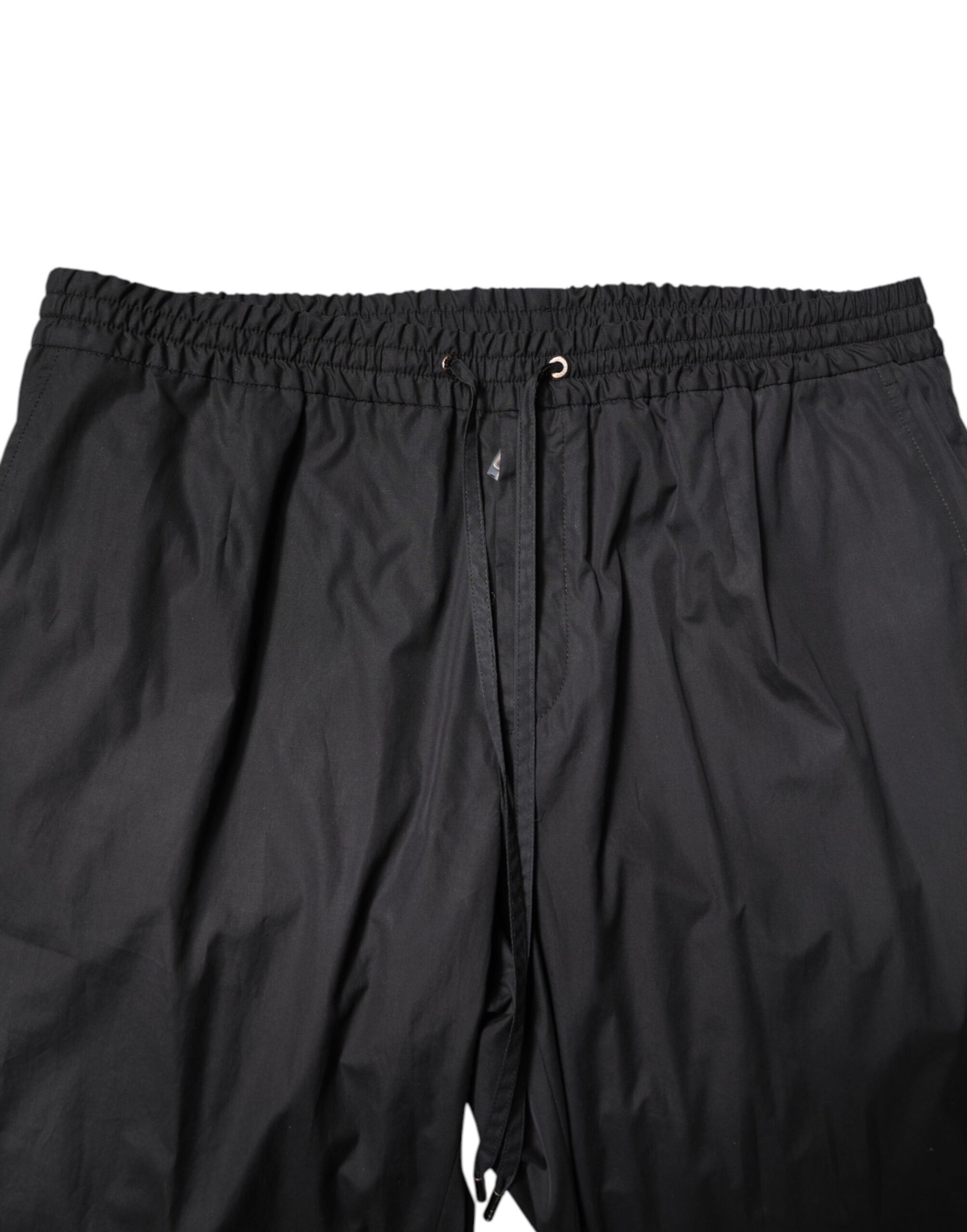 Dolce & Gabbana Black Cotton Single Breasted 2 Piece Suit Dolce & Gabbana