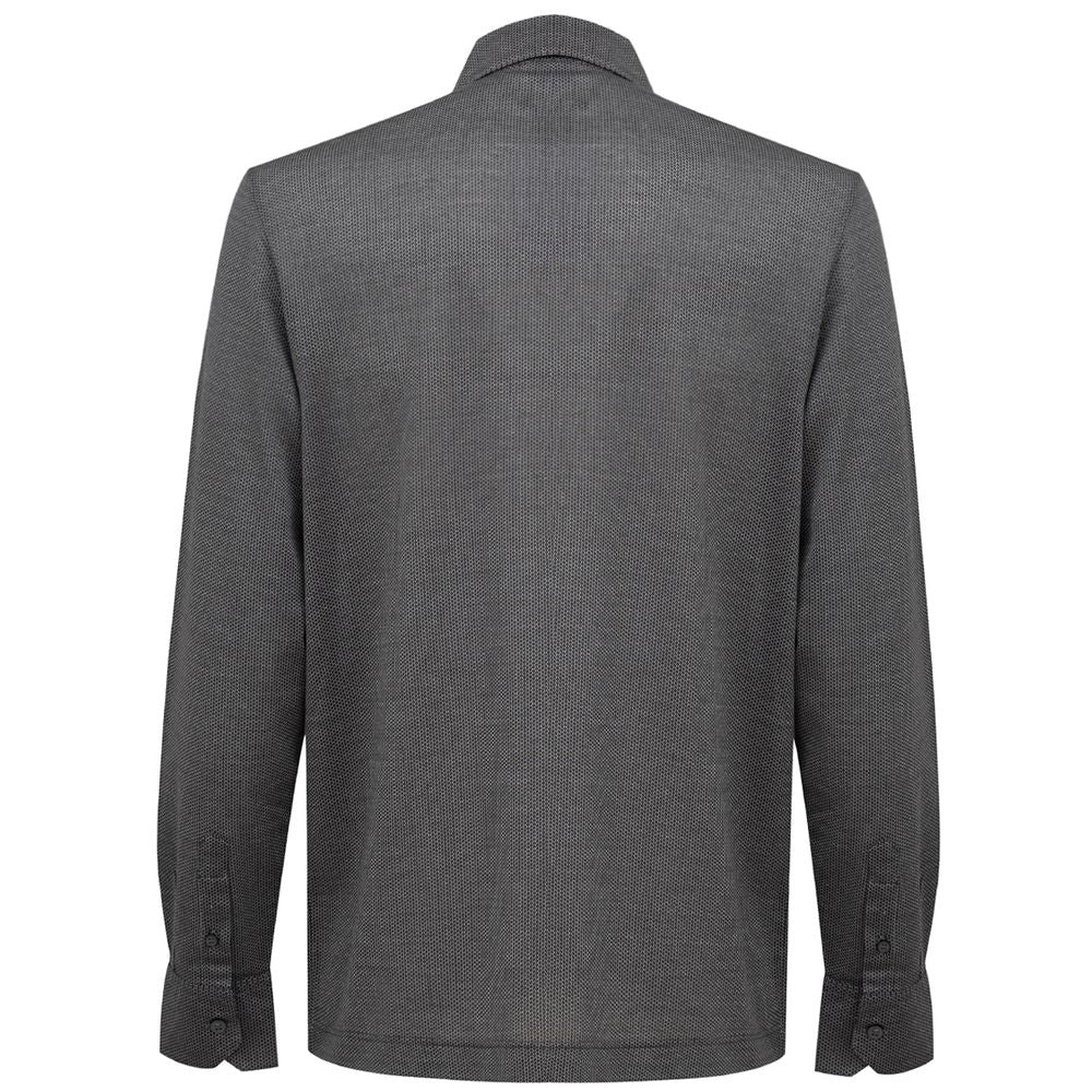 Canali Gray Cotton Shirt Canali