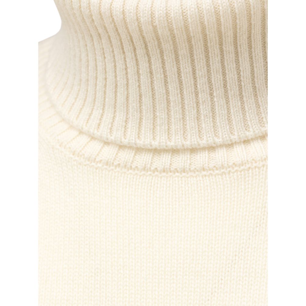 Cruciani White Cashmere Turtleneck Cruciani