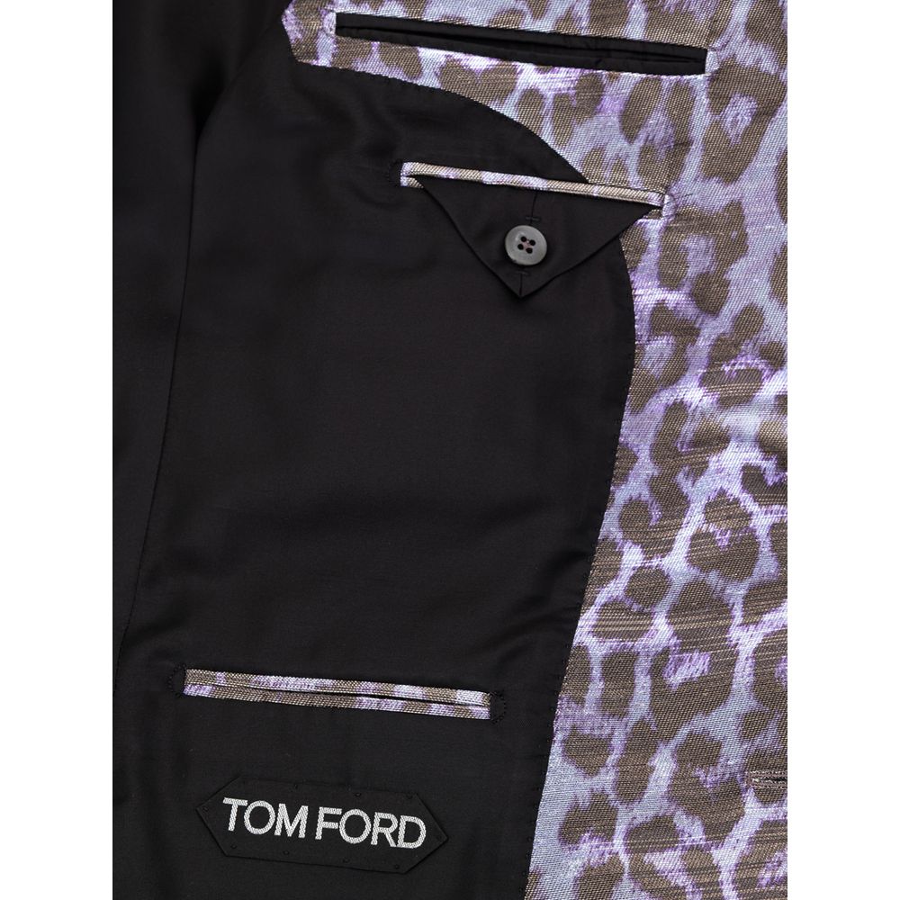 Tom Ford Purple Viscose Suit & Blazer Tom Ford