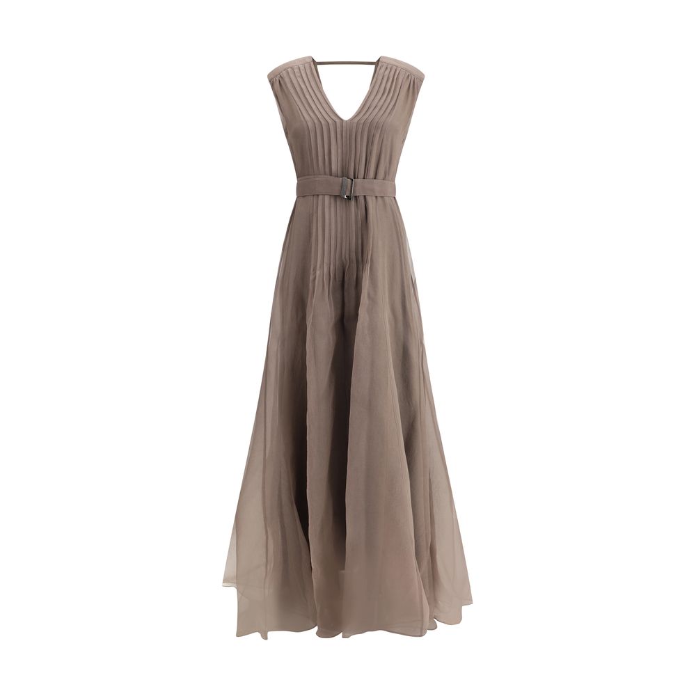 Brunello Cucinelli Silk Long Dress Brunello Cucinelli