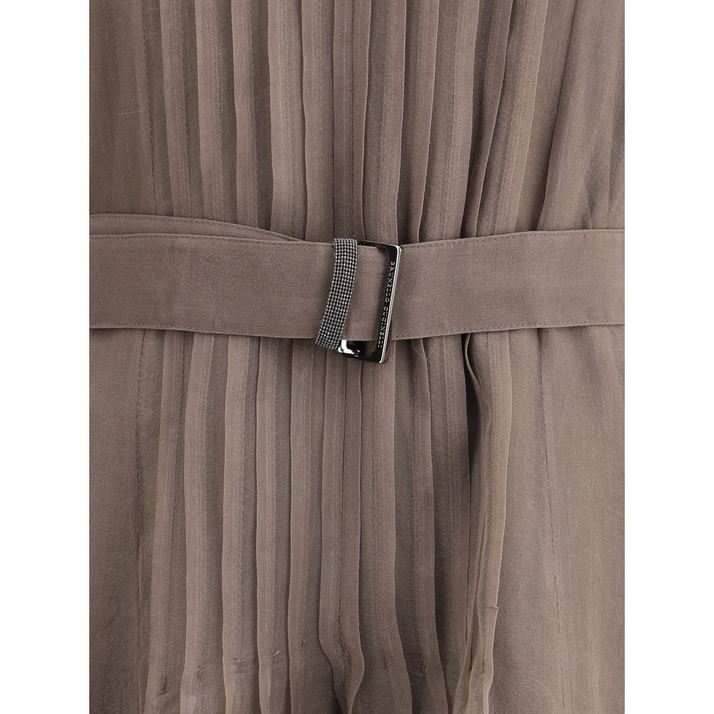 Brunello Cucinelli Silk Long Dress Brunello Cucinelli