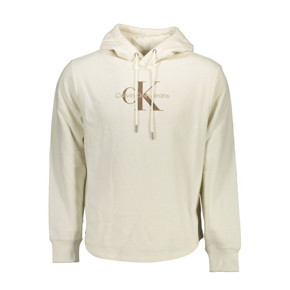 Calvin Klein White Cotton Men Sweater Calvin Klein