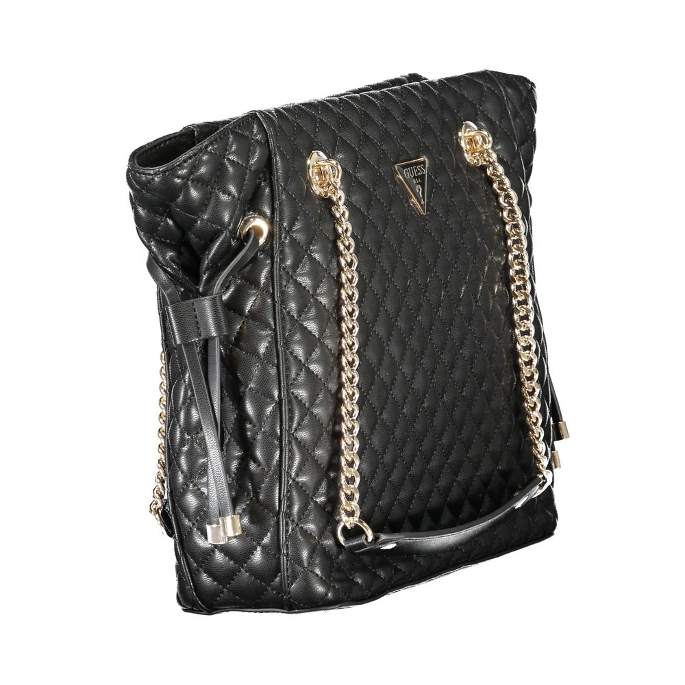 Guess Jeans Black Polyethylene Women Handbag Guess Jeans