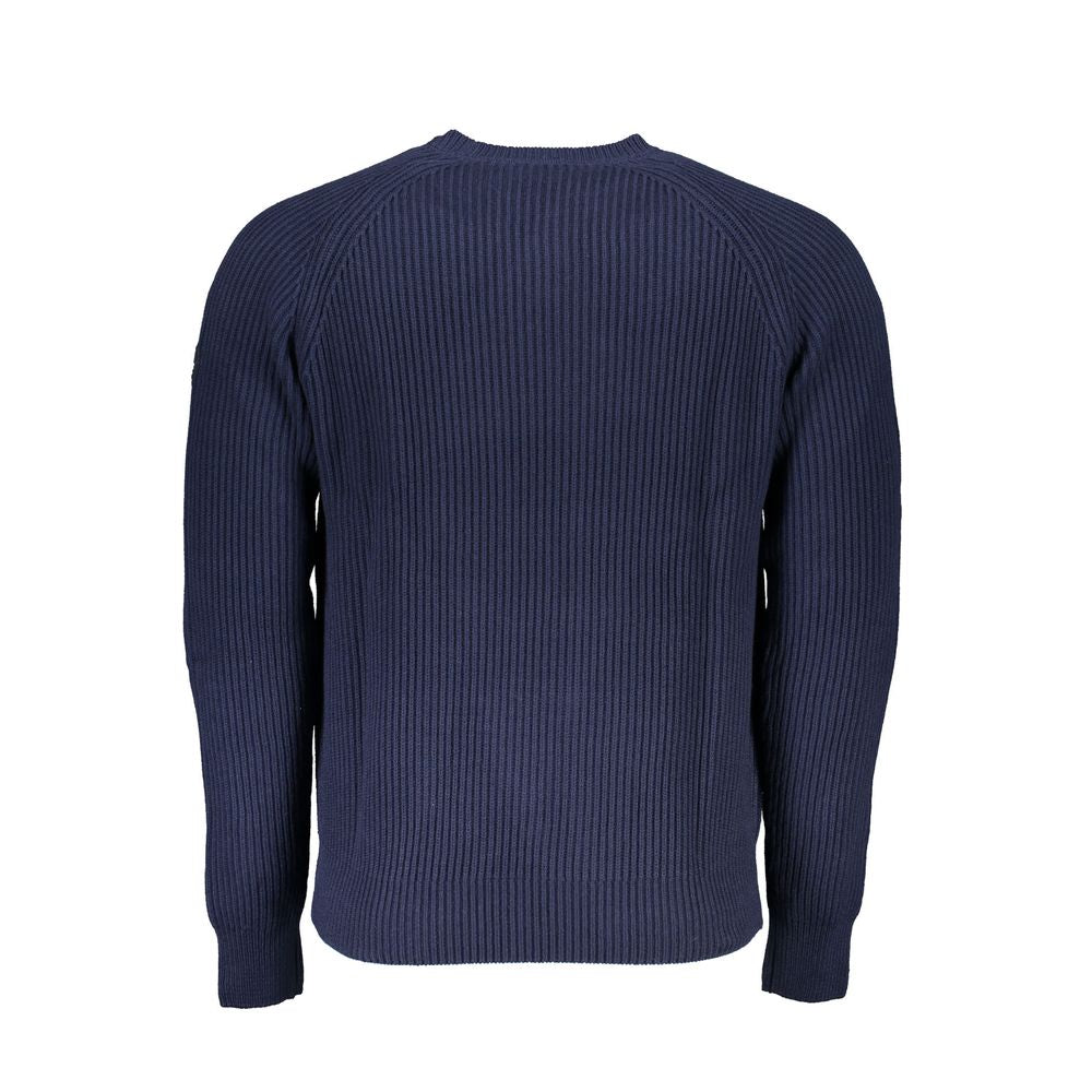 North Sails Blue Cotton Men Sweater North Sails