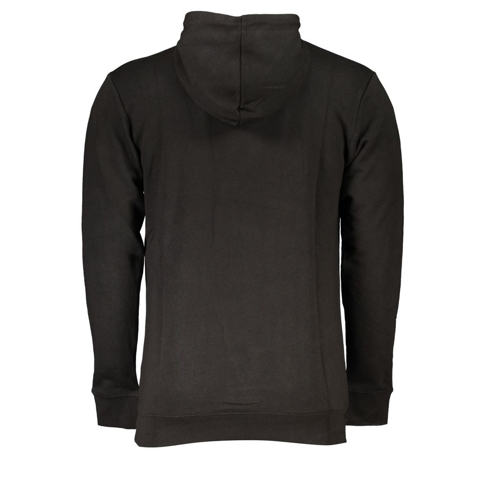 Cavalli Class Black Cotton Men Sweater Cavalli Class