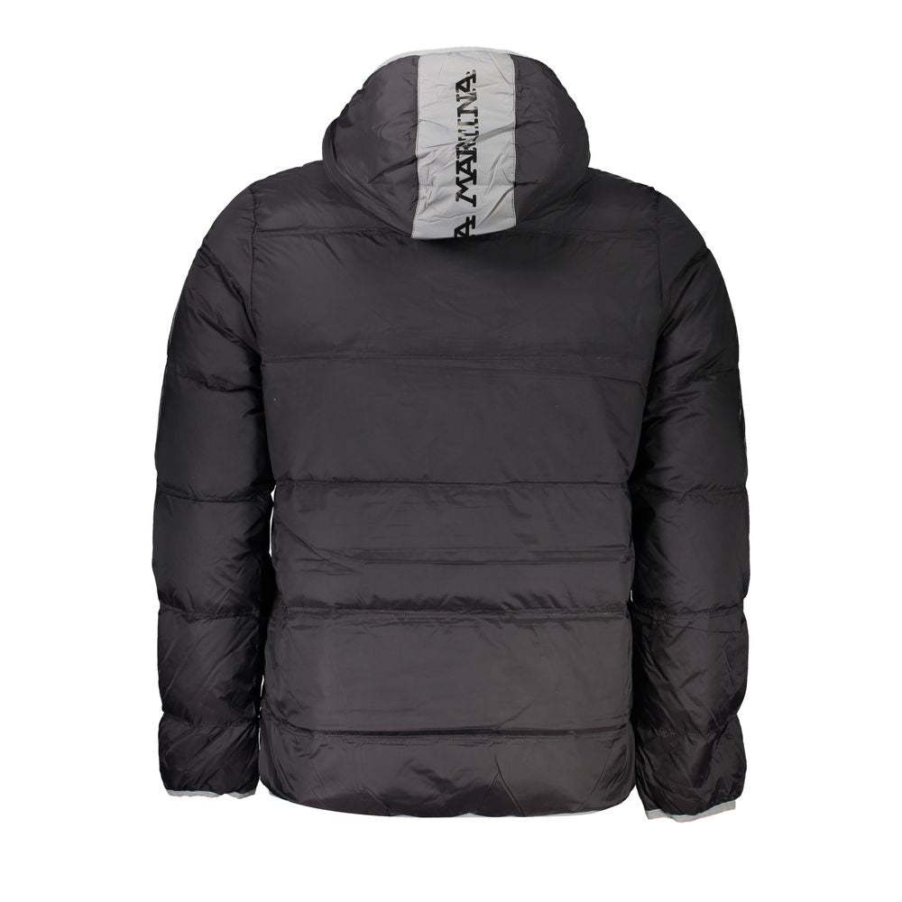 La Martina Black Polyamide Men Jacket La Martina