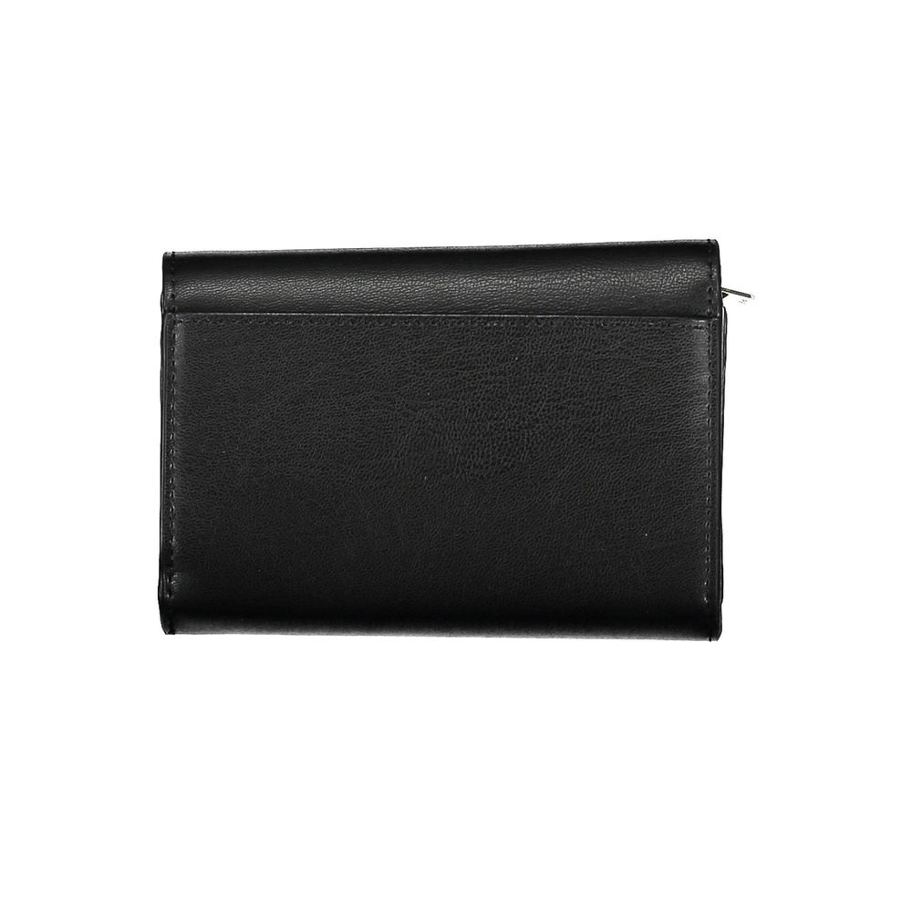 Tommy Hilfiger Black Polyurethane Women Wallet Tommy Hilfiger