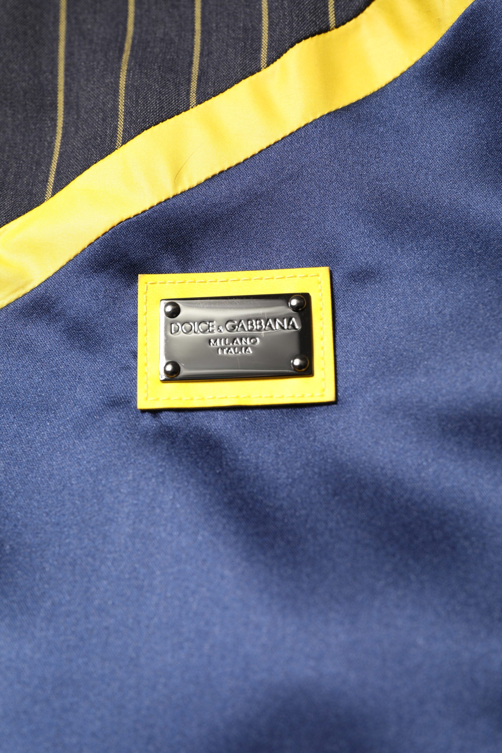 Dolce & Gabbana Black Striped Logo Full Zip Bomber Jacket Dolce & Gabbana