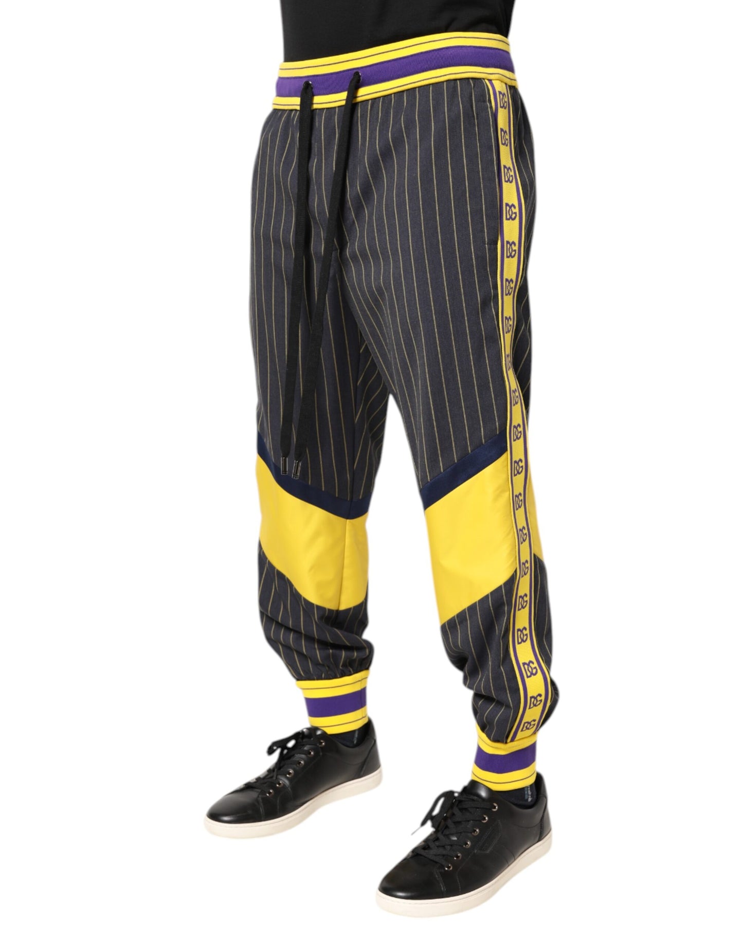Dolce & Gabbana Multicolor Cotton Men Jogger Pants Dolce & Gabbana