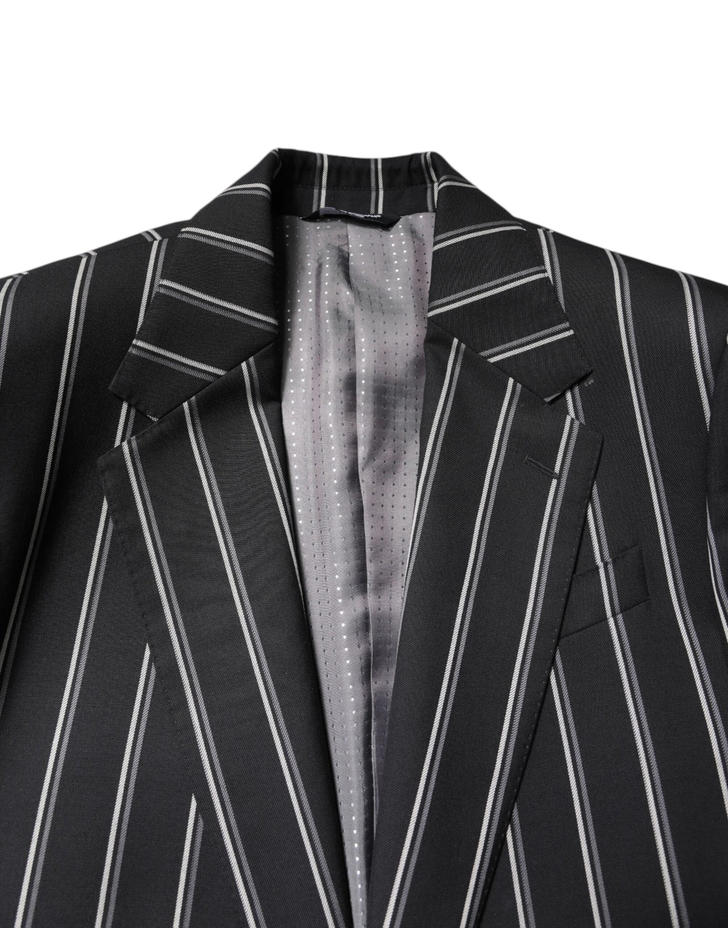Dolce & Gabbana Black Striped SICILIA Formal 2 Piece Suit Dolce & Gabbana