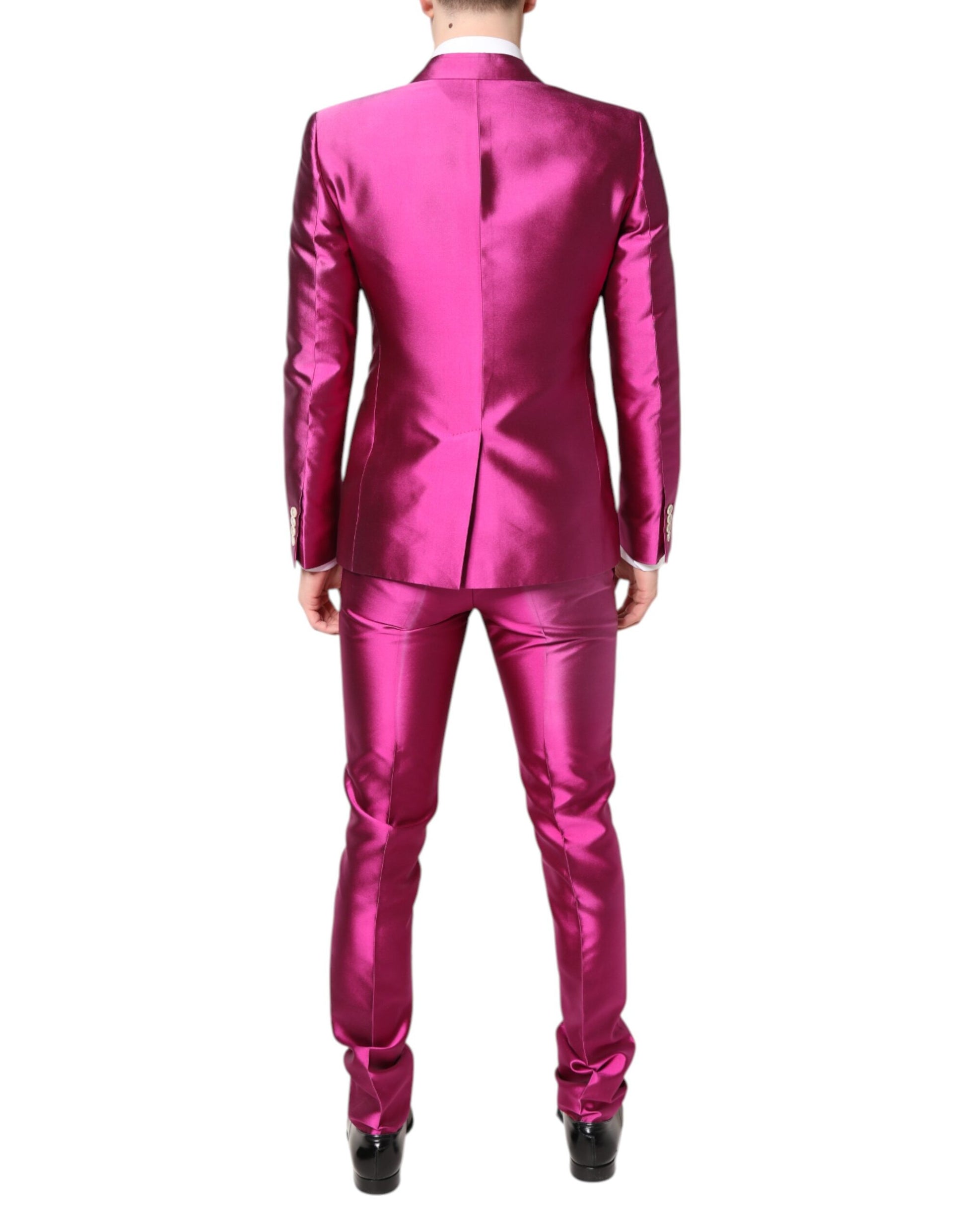Dolce & Gabbana Pink SICILIA Double Breasted 3 Piece Suit Dolce & Gabbana