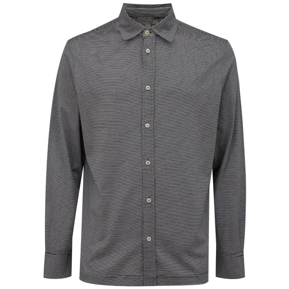 Canali Bicolor Cotton Shirt Canali
