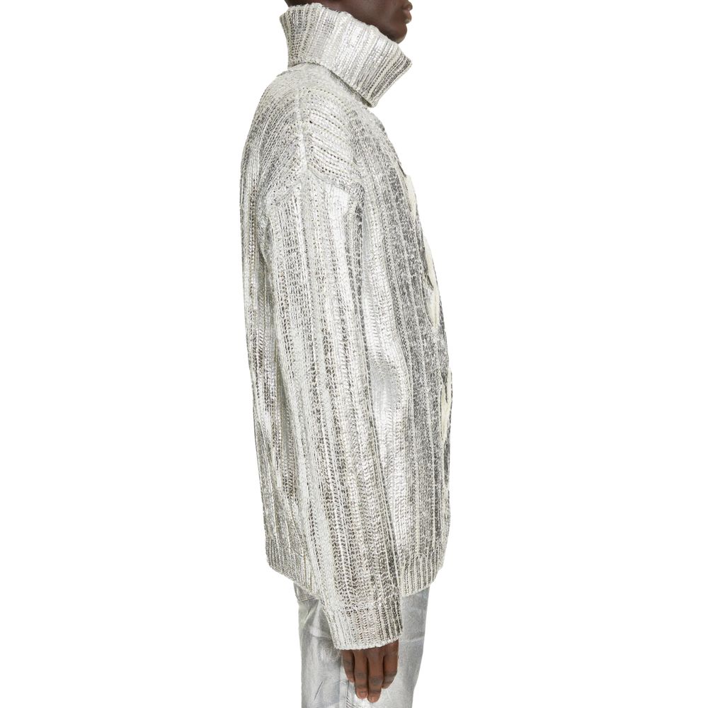 Balmain Brown Wool Men Turtleneck Sweater Balmain