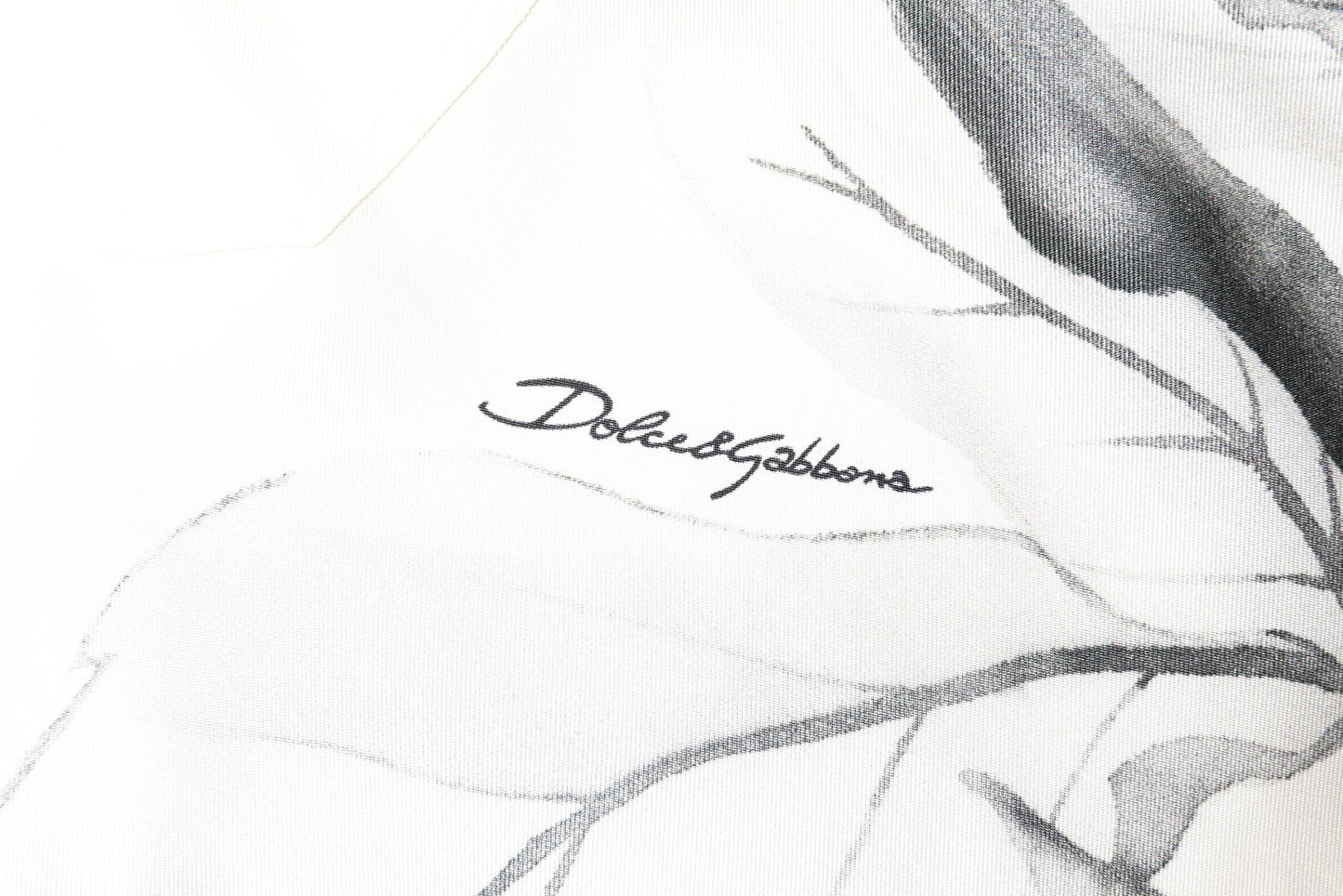 Dolce & Gabbana Ivory Silk Long Sleeves Men Casual Shirt Dolce & Gabbana