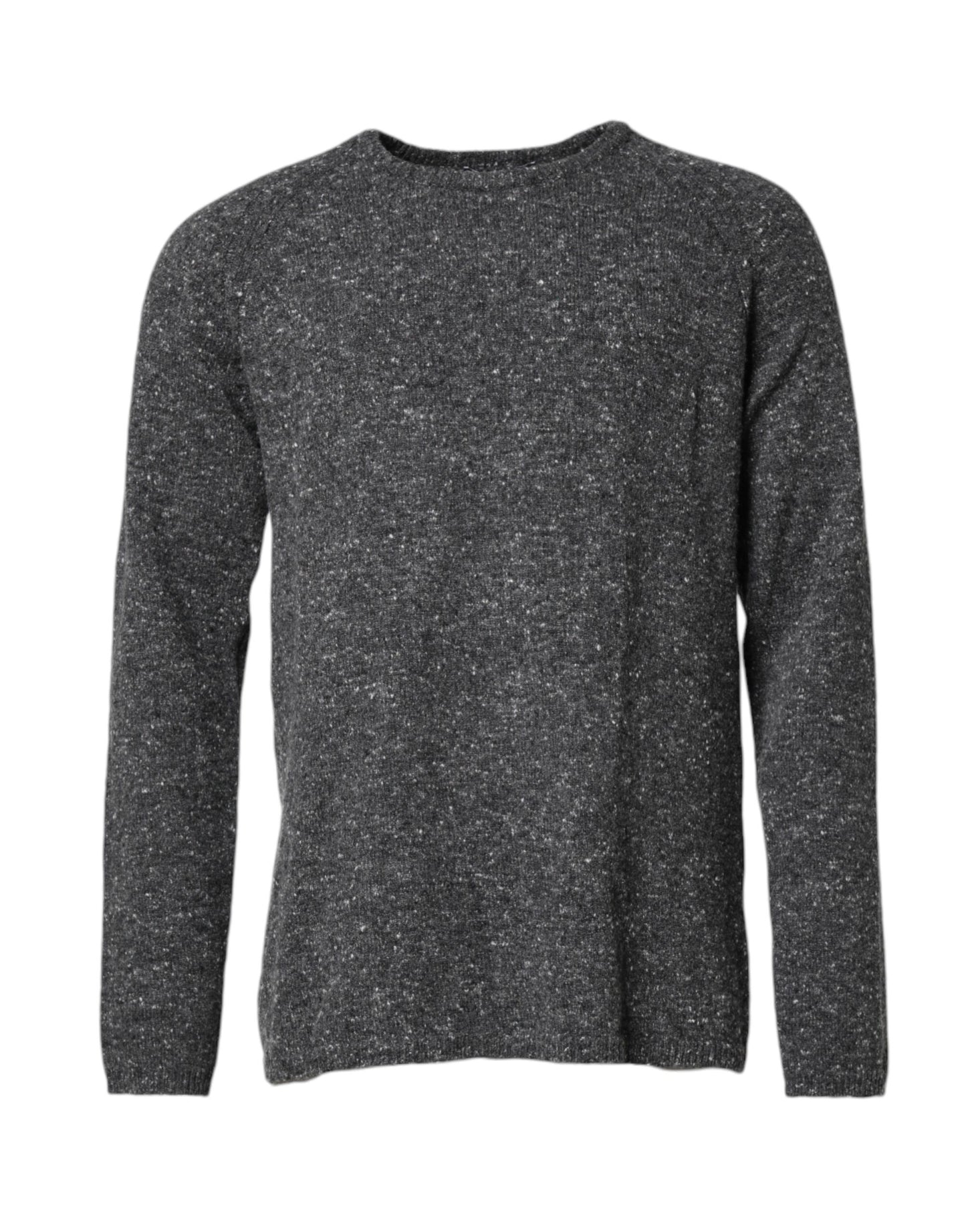 Dolce & Gabbana Gray Wool Knitted Round Neck Pullover Sweater Dolce & Gabbana