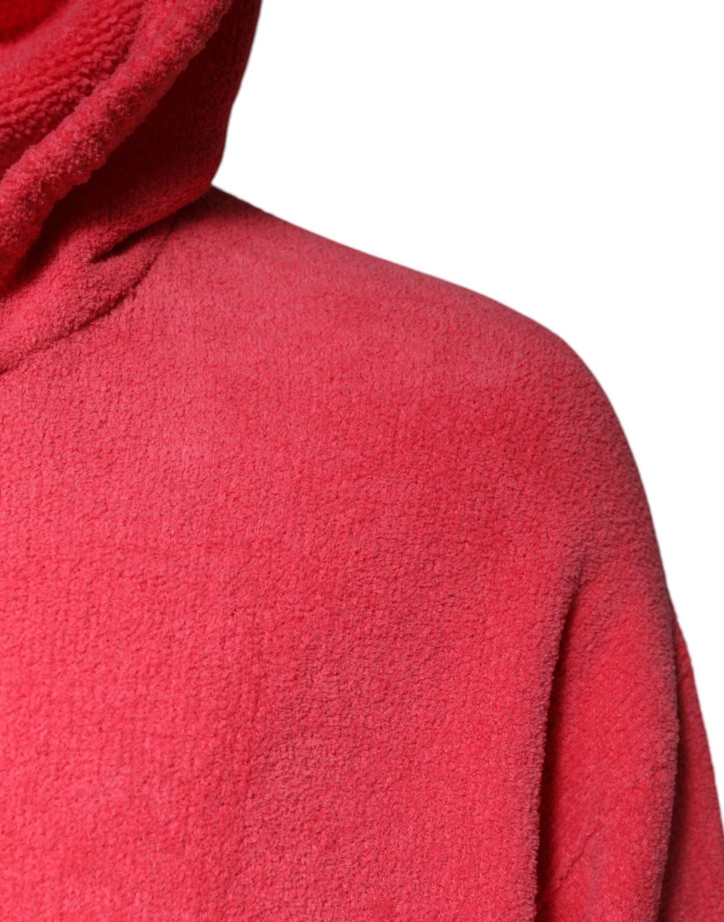 Dolce & Gabbana Red Cotton Knit Hooded Men Pullover Sweater Dolce & Gabbana