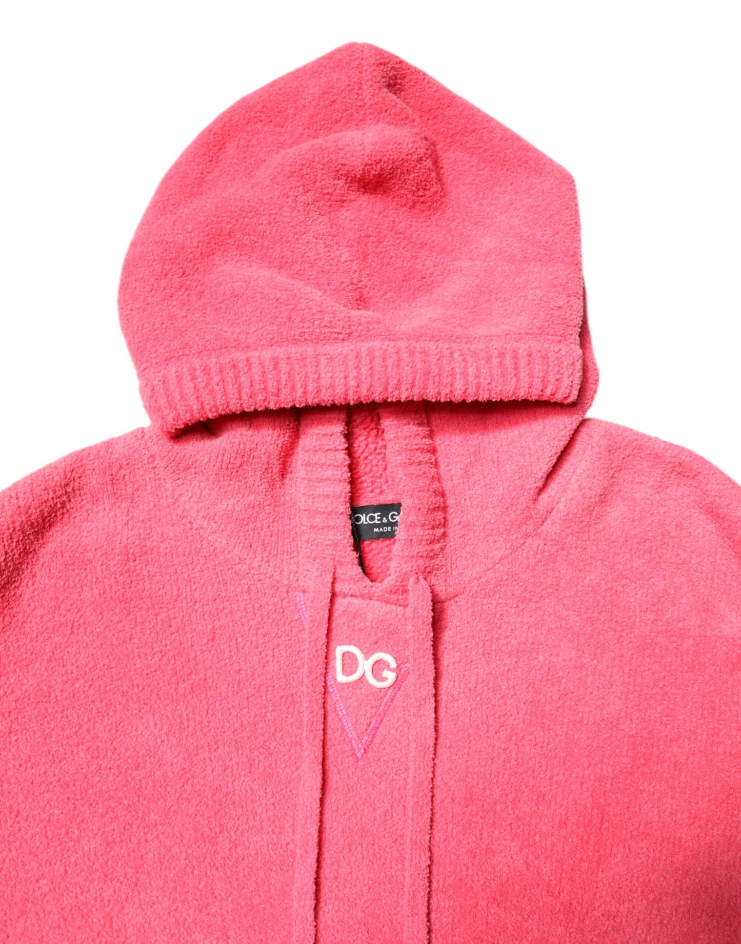 Dolce & Gabbana Red Cotton Knit Hooded Men Pullover Sweater Dolce & Gabbana