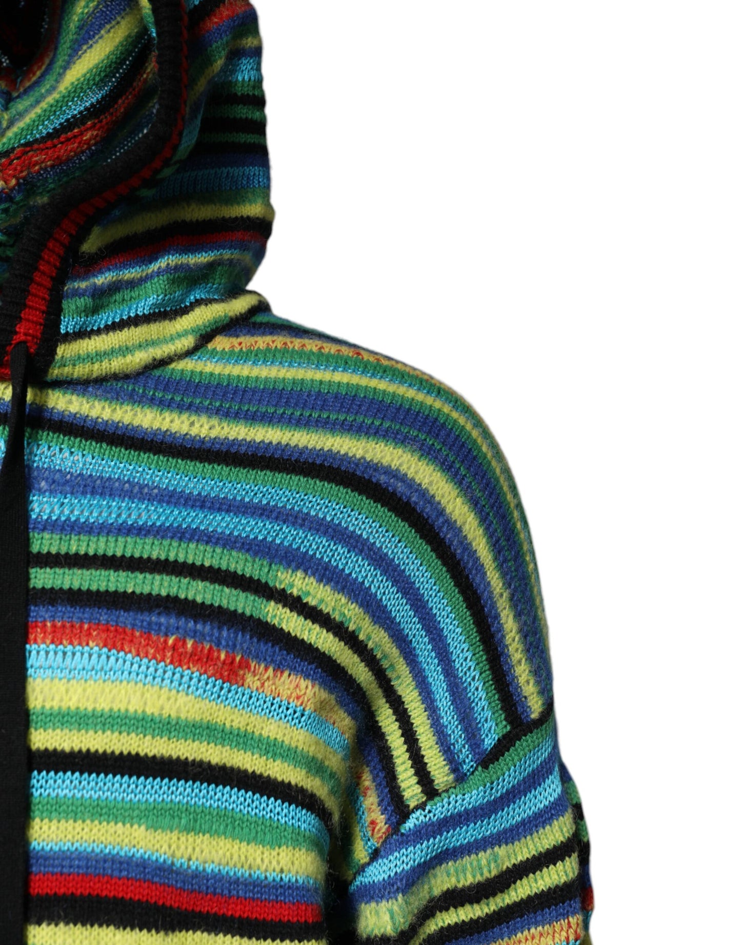 Dolce & Gabbana Multicolor Cotton Hooded Pullover Sweater Dolce & Gabbana