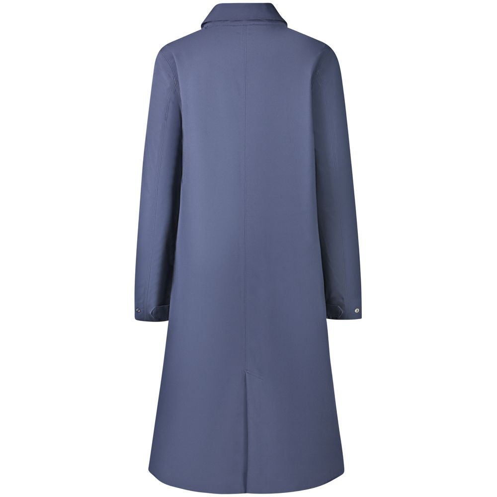 K-WAY Blue Polyester Women Coat K-WAY